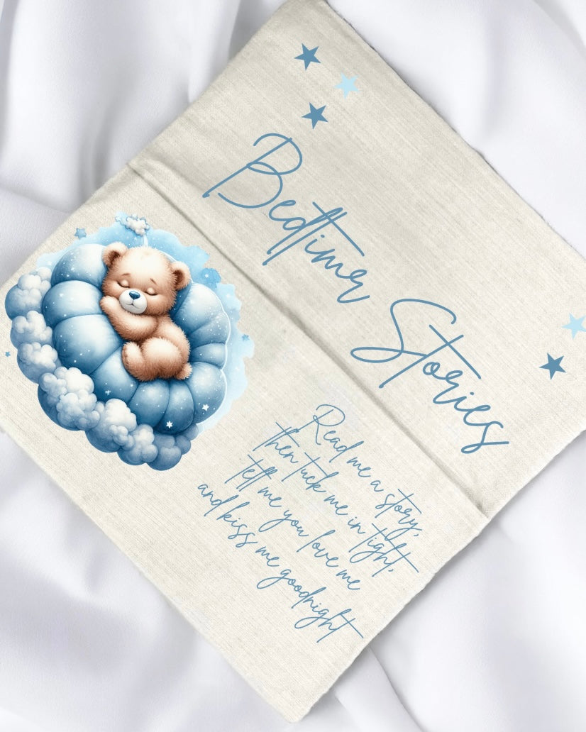 DTF - BLUE BEDTIME STORIES BOOK CUSHION
