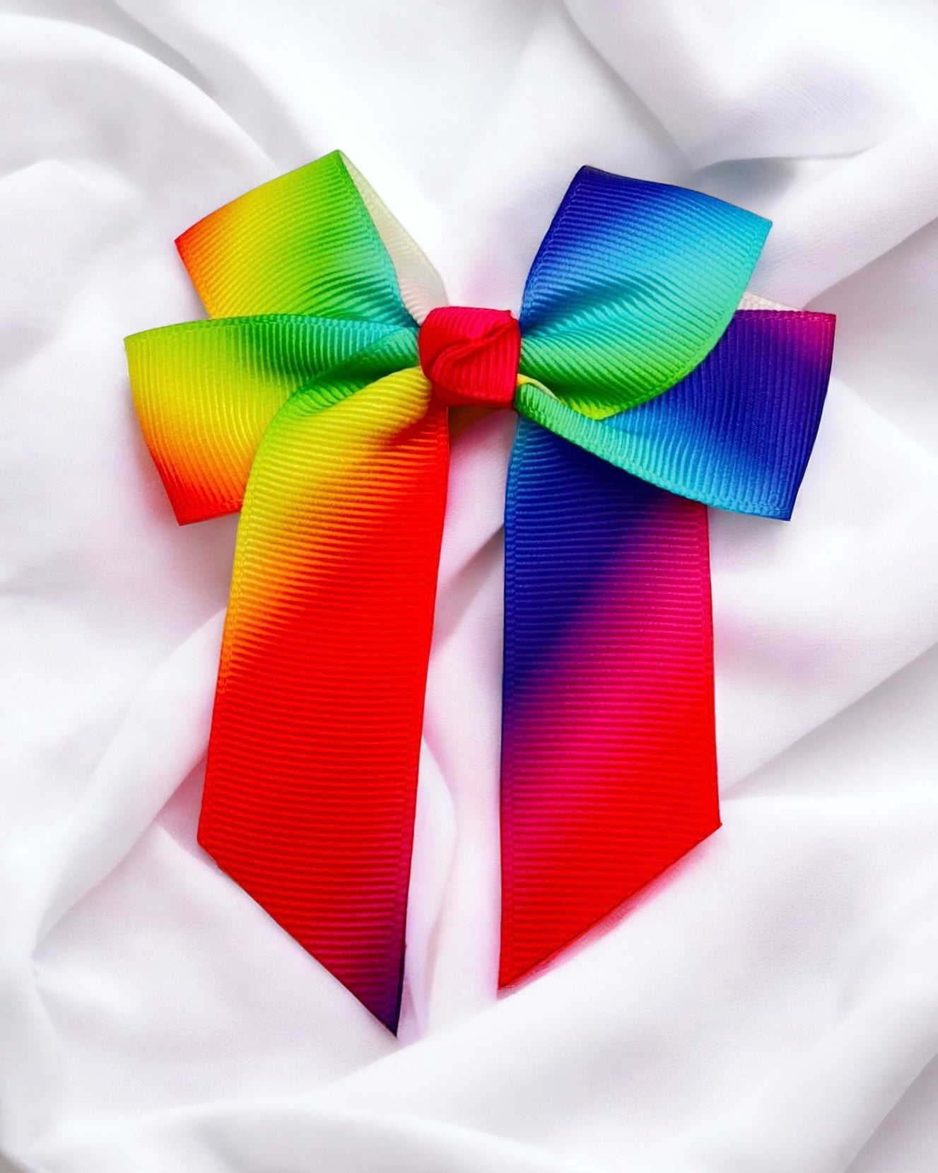 CLEARANCE - RAINBOW 4” HAIR BOW
