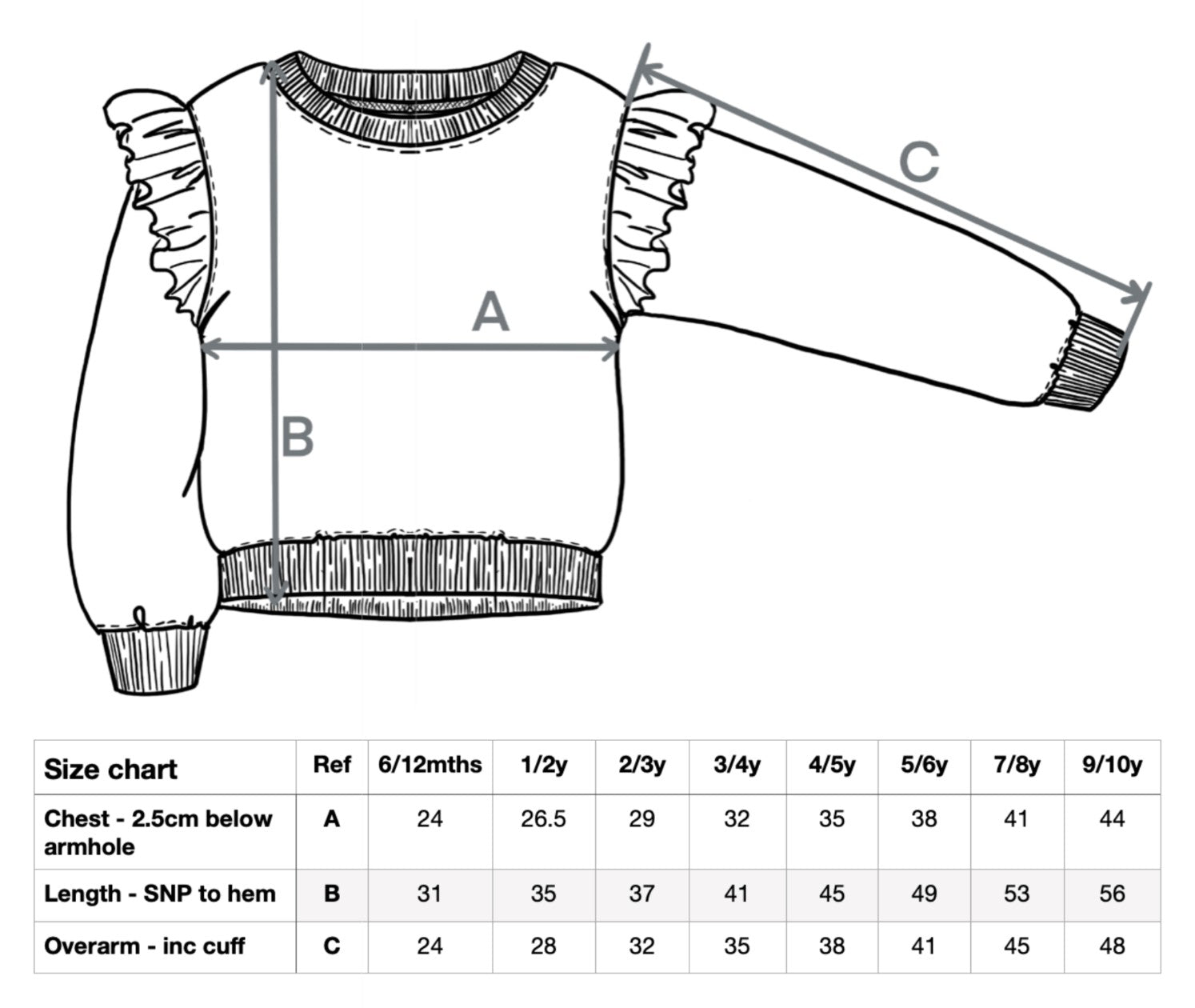 EXCLUSIVE FRILLED CHILDRENS SWEATSHIRT - RED