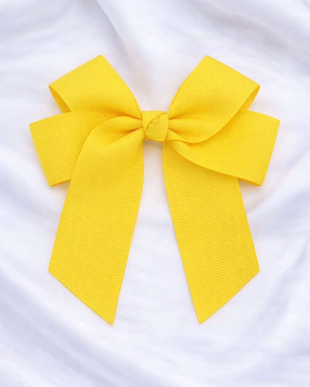 YELLOW 4” HAIR BOW