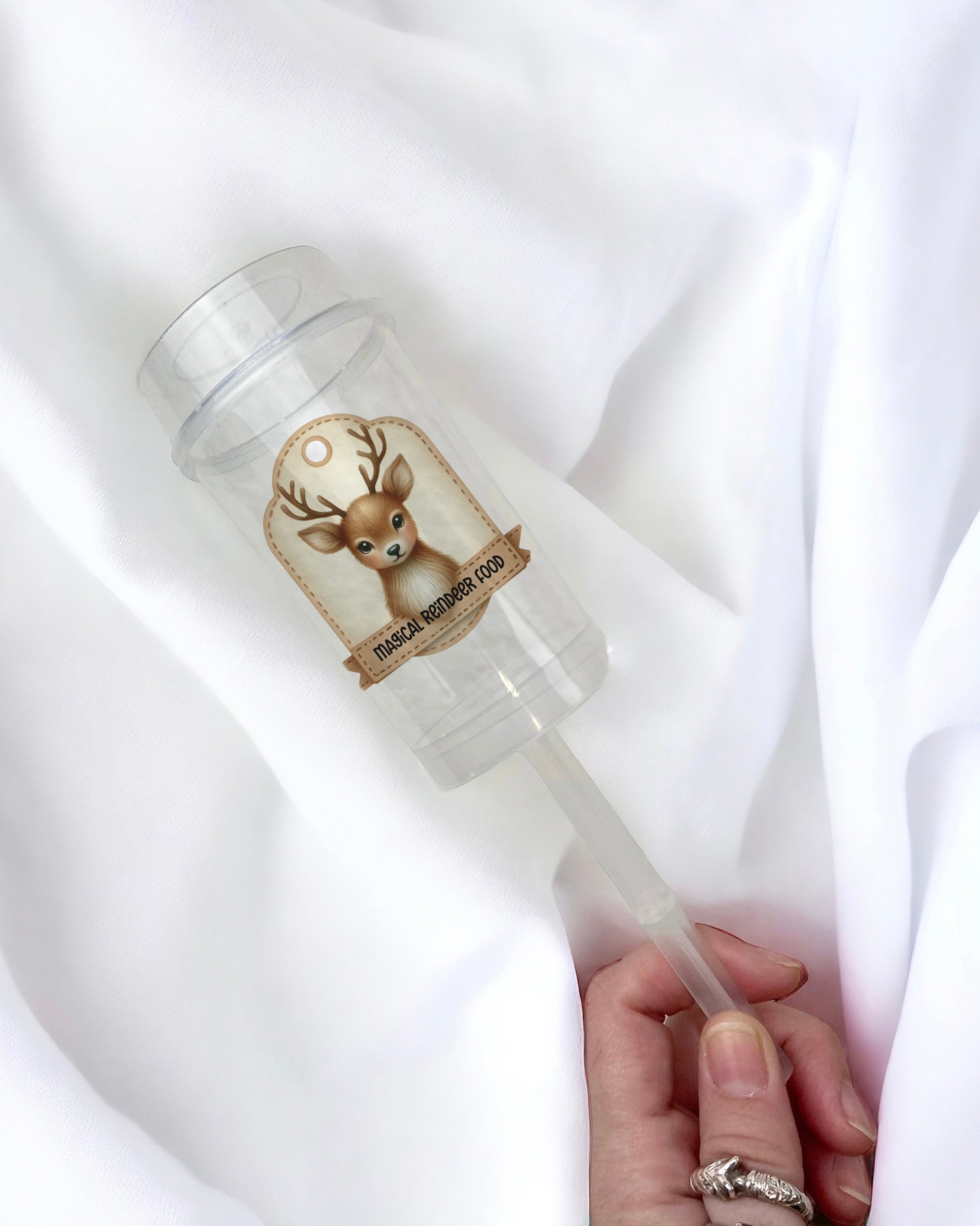 UVDTF - SNOW POPPER DECAL - VINTAGE REINDEER FOOD