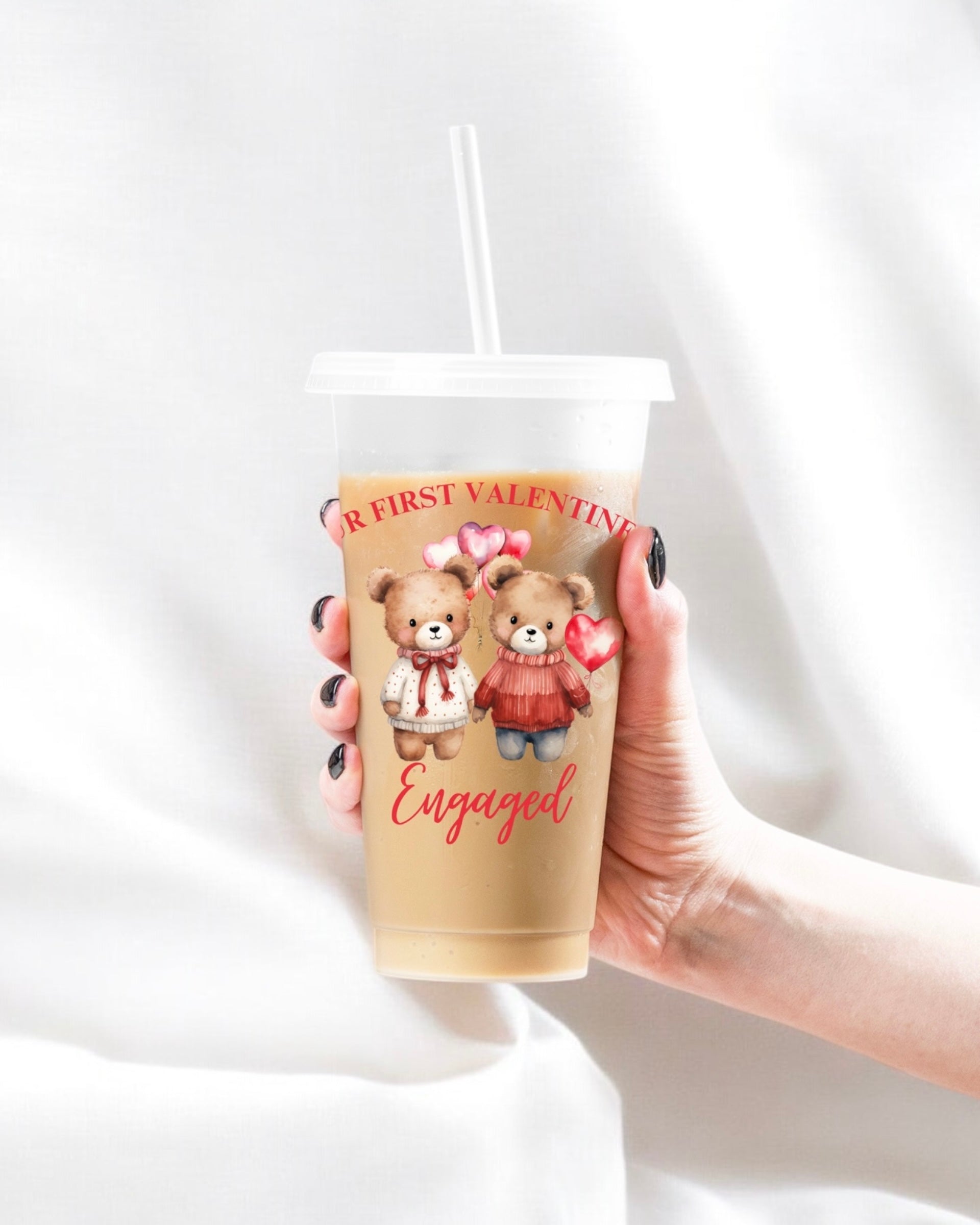 UVDTF - FIRST VALENTINES ENGAGED DECAL