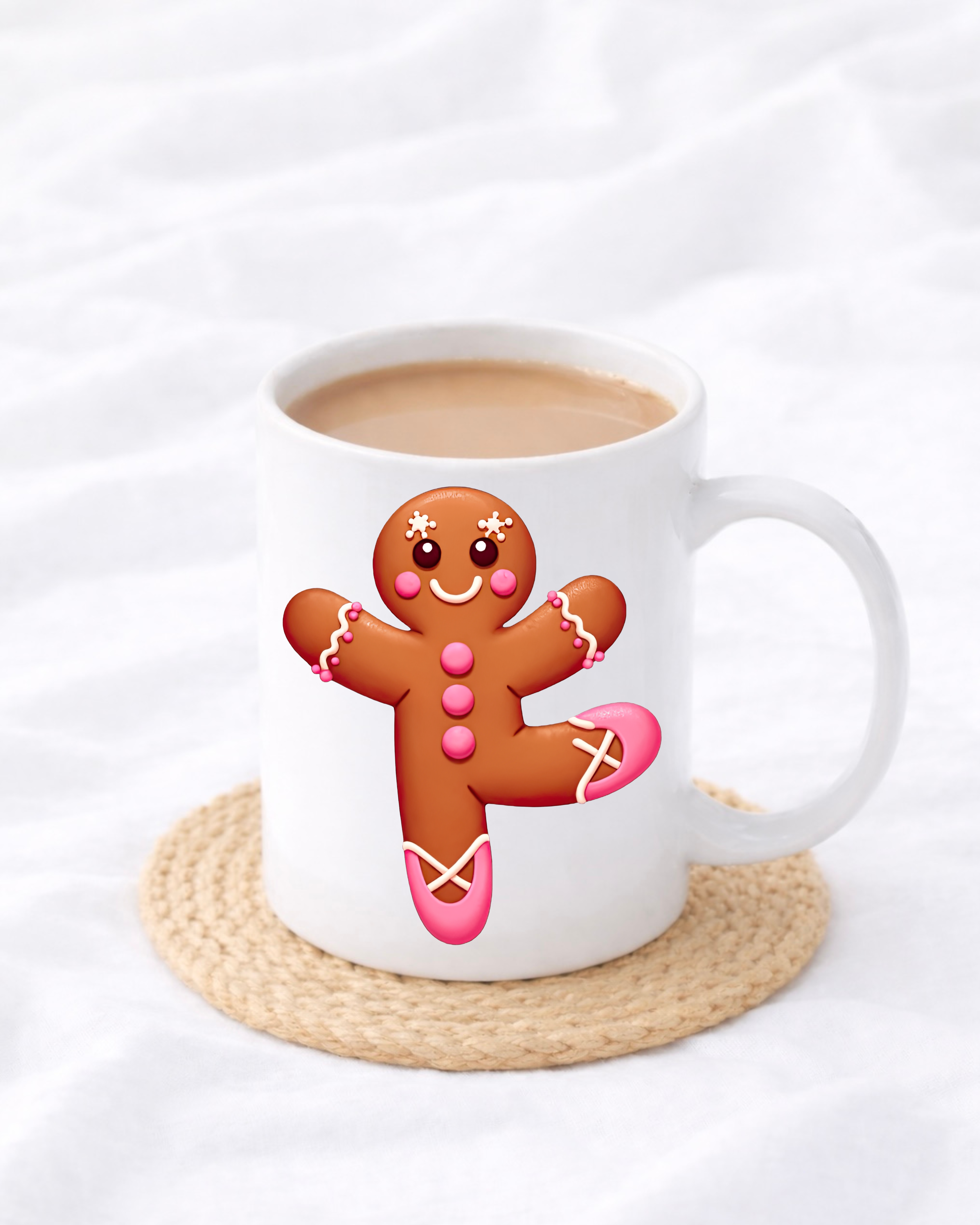UVDTF - PINK GINGERBREAD MAN DECAL