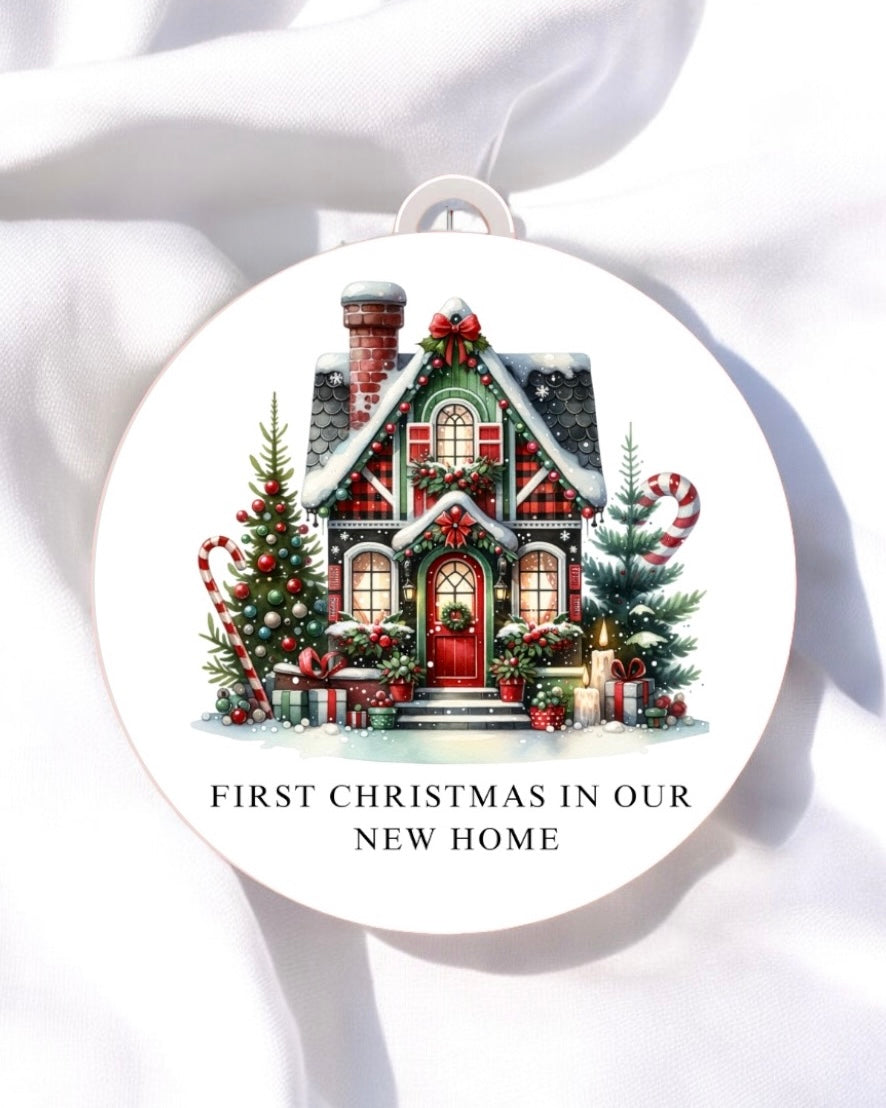 UVDTF - FIRST CHRISTMAS IN OUR NEW HOME DECAL