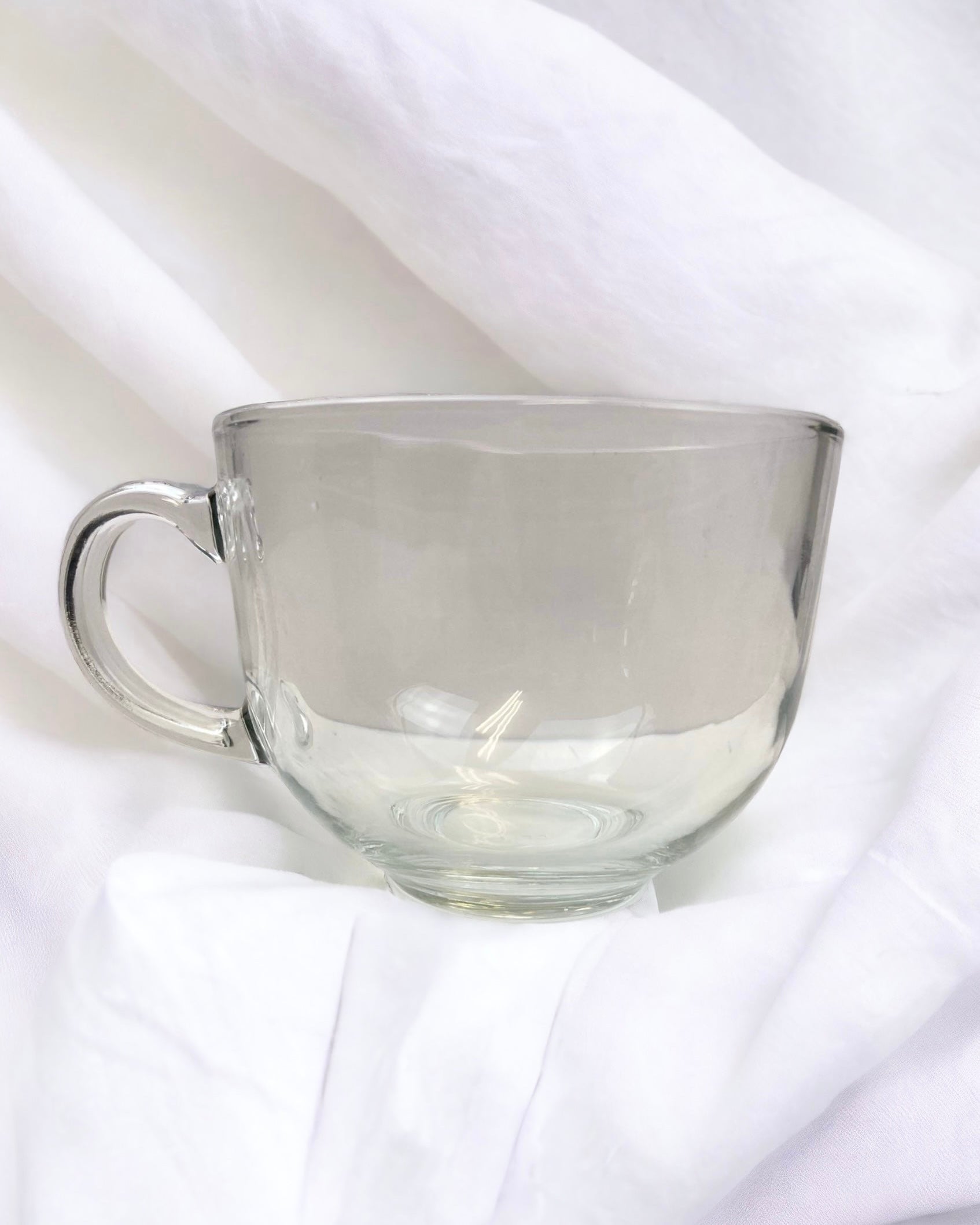 GLASS CAPPUCCINO MUG 450ML