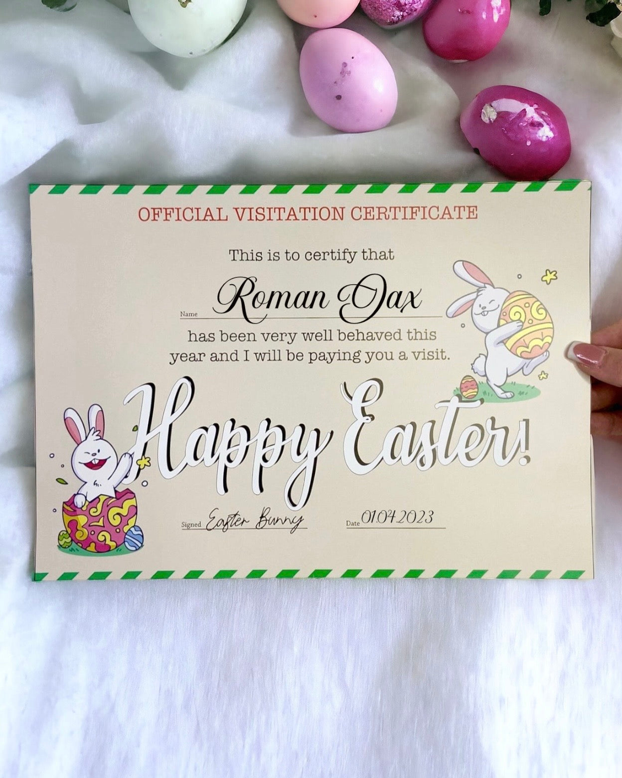 EASTER CERTIFICATES - PACK OF 10