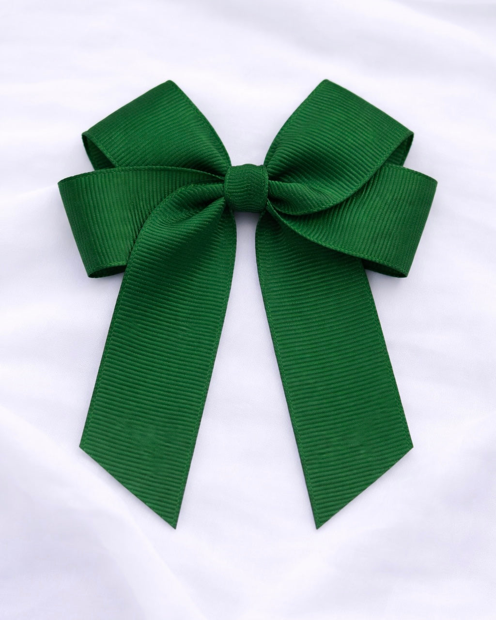DARK GREEN 4” HAIR BOW