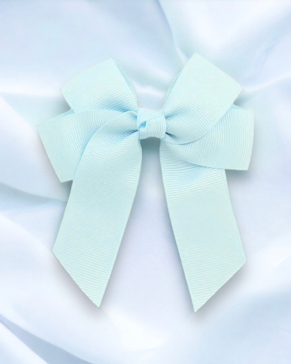 LIGHT BLUE 4” HAIR BOW