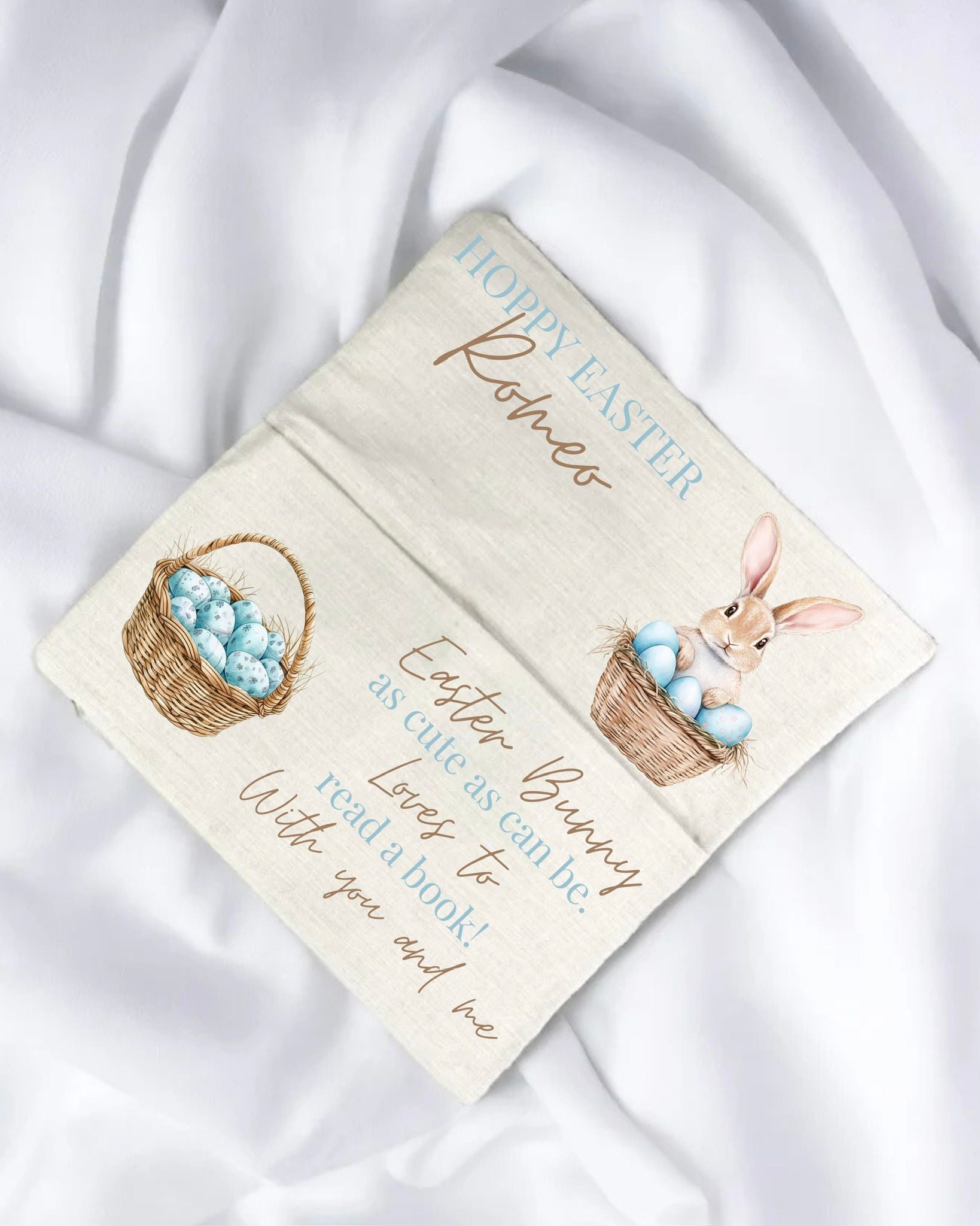 DTF - EASTER BLUE BOOK CUSHION