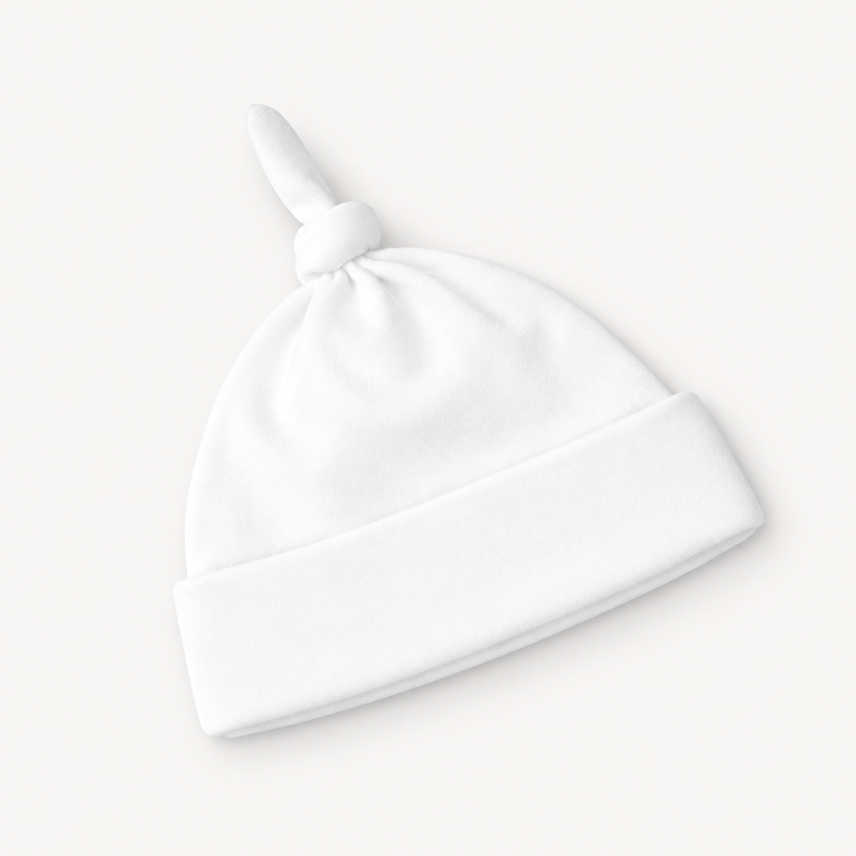WHITE KNOTTED HAT