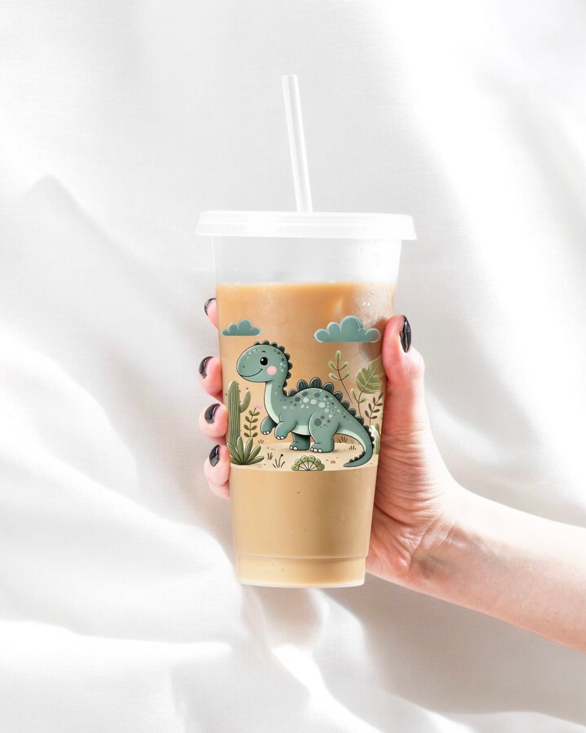 UVDTF - GREEN DINOSAUR DECAL