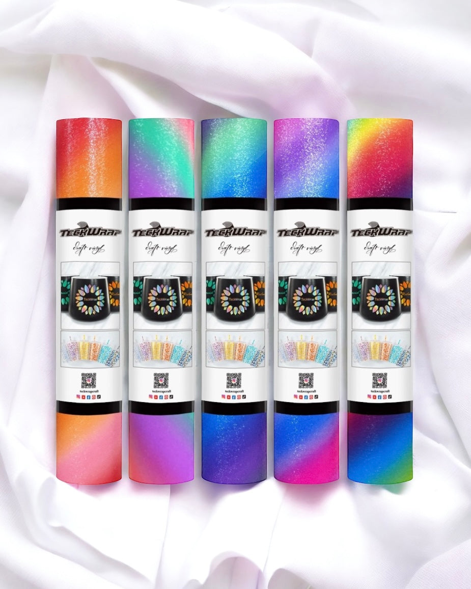 ADHESIVE - DIAGONAL RAINBOW STRIPES