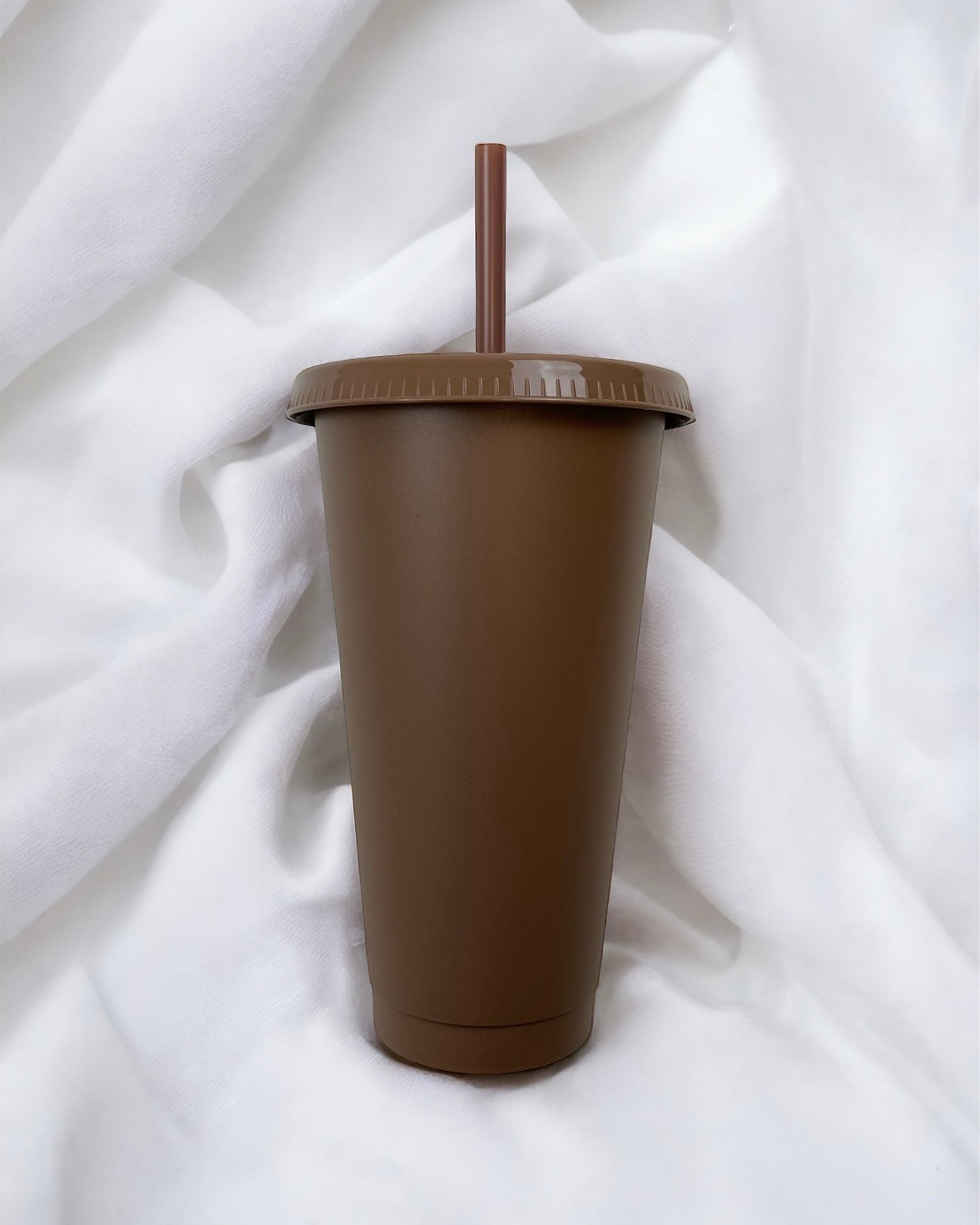 24OZ DARK BROWN SOLID COLOUR CUP