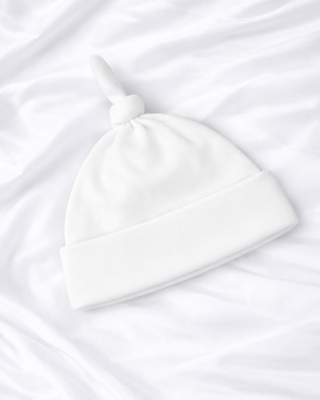 WHITE KNOTTED HAT