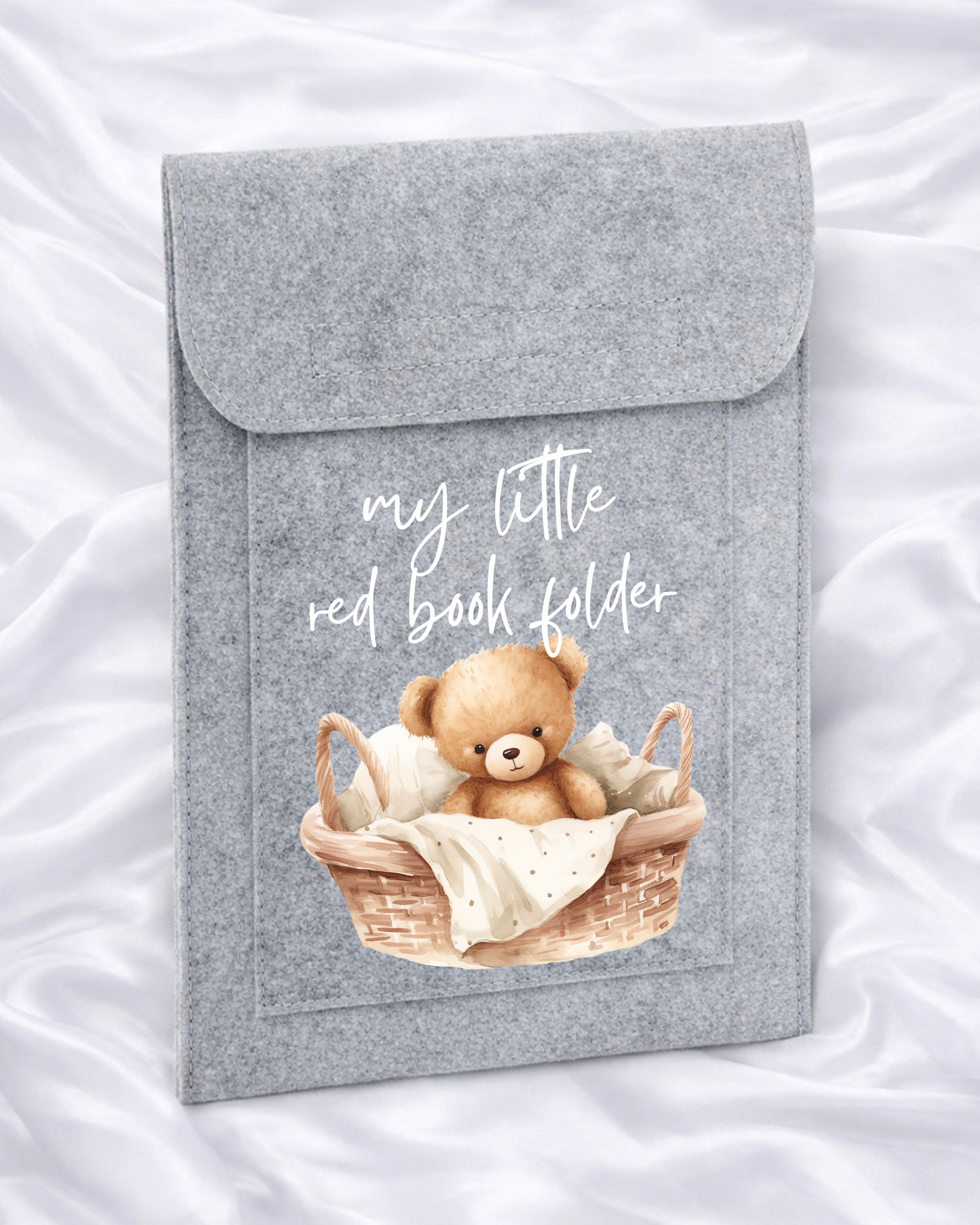 DTF - FELT SLIP - NEUTRAL BEAR RED BOOK
