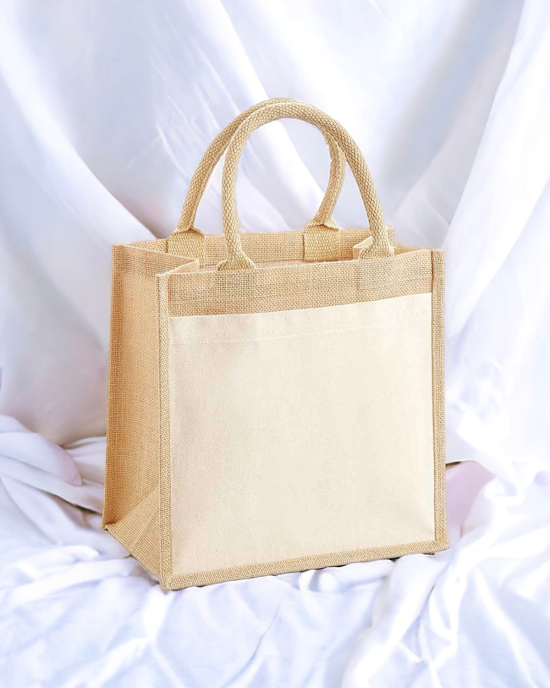 POCKET JUTE MIDI TOTE