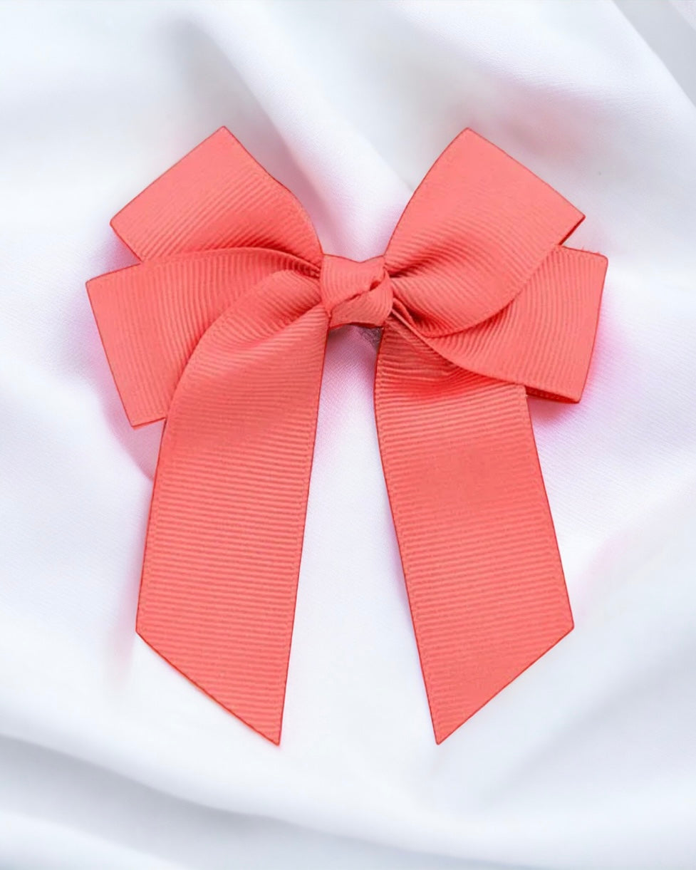 CORAL 4” HAIR BOW