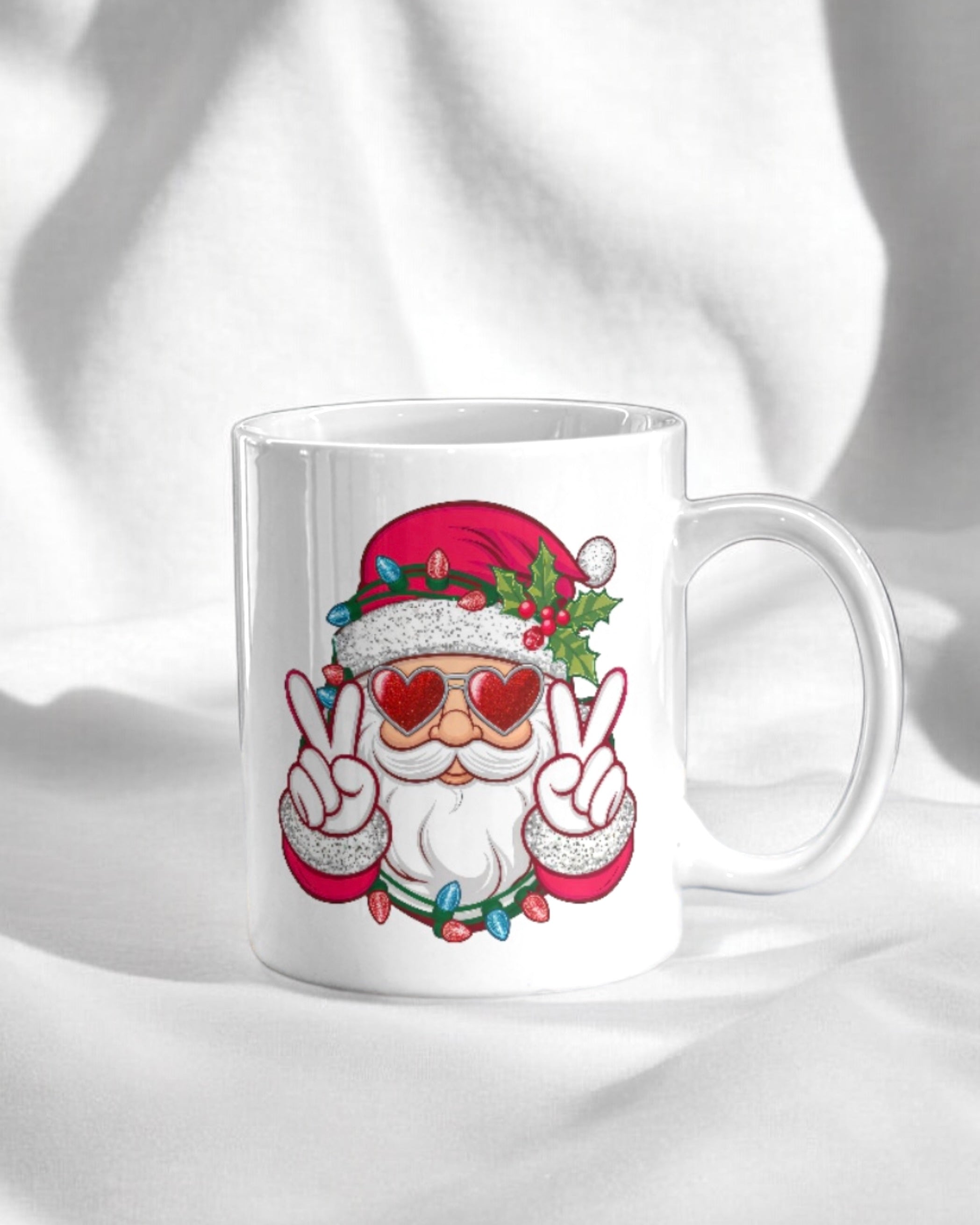 UVDTF - RED RETRO SANTA DECAL
