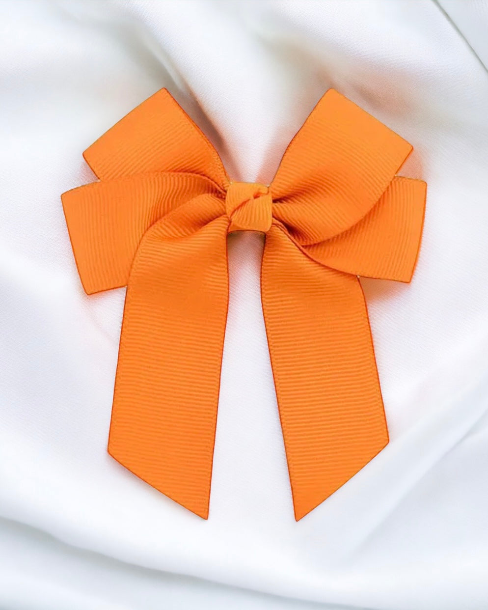 ORANGE 4” HAIR BOW
