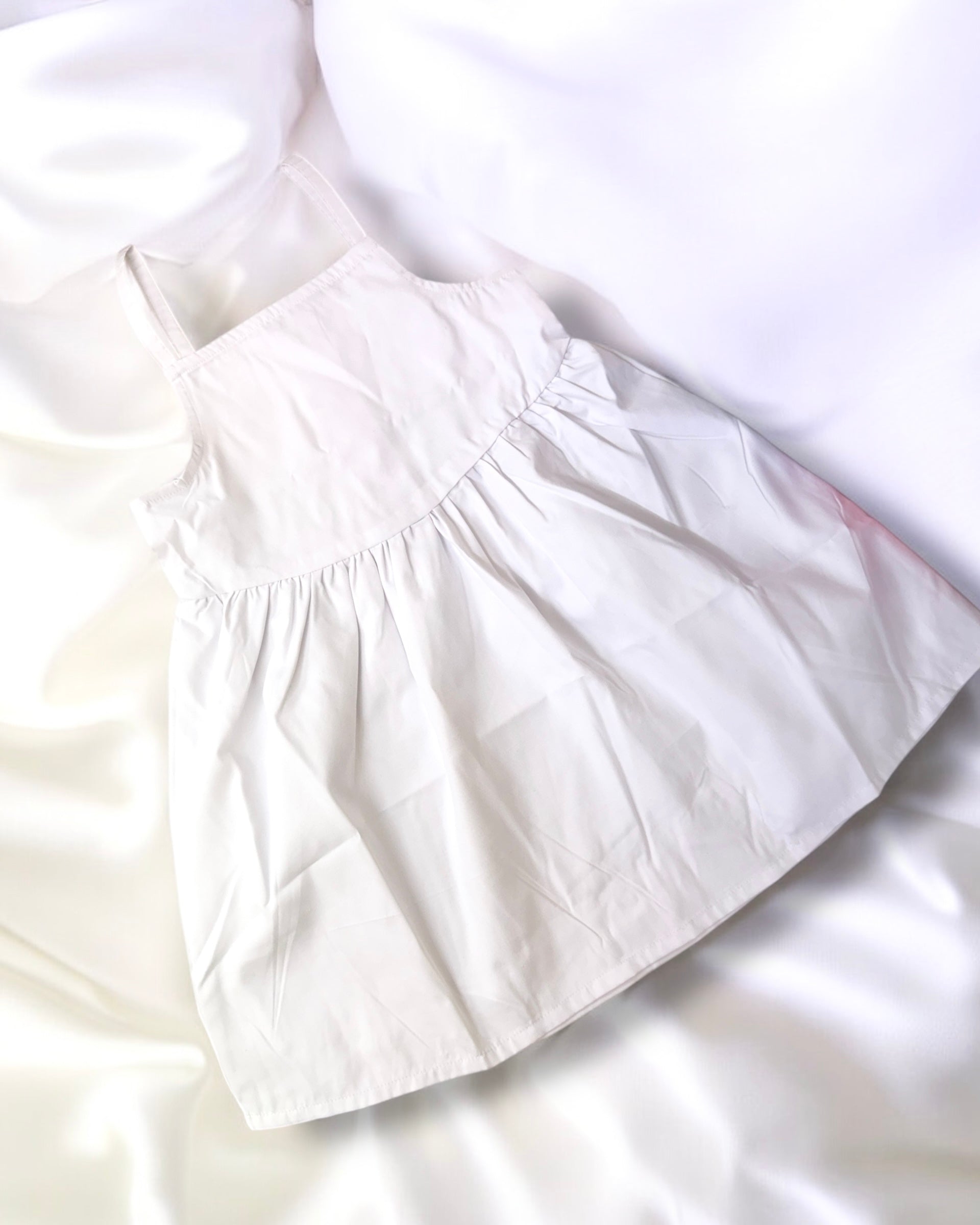 CLEARANCE - WHITE STRAPPY DRESS