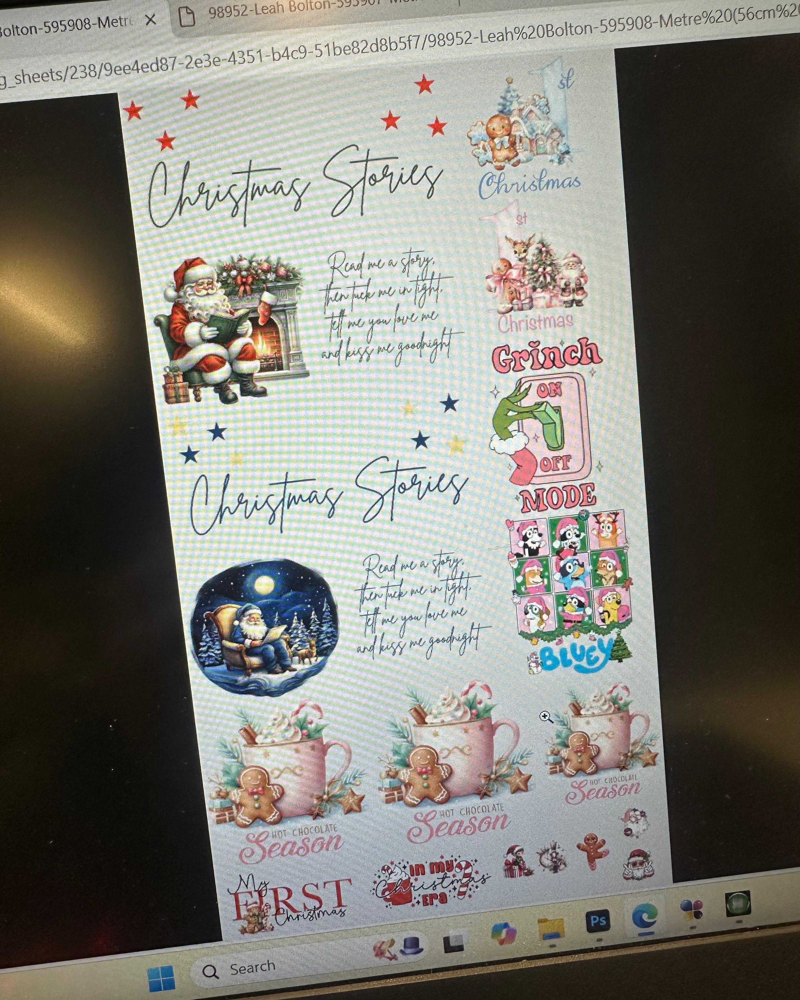 DTF - PRE-MADE CHRISTMAS GANG SHEET 2 (56x100cm)