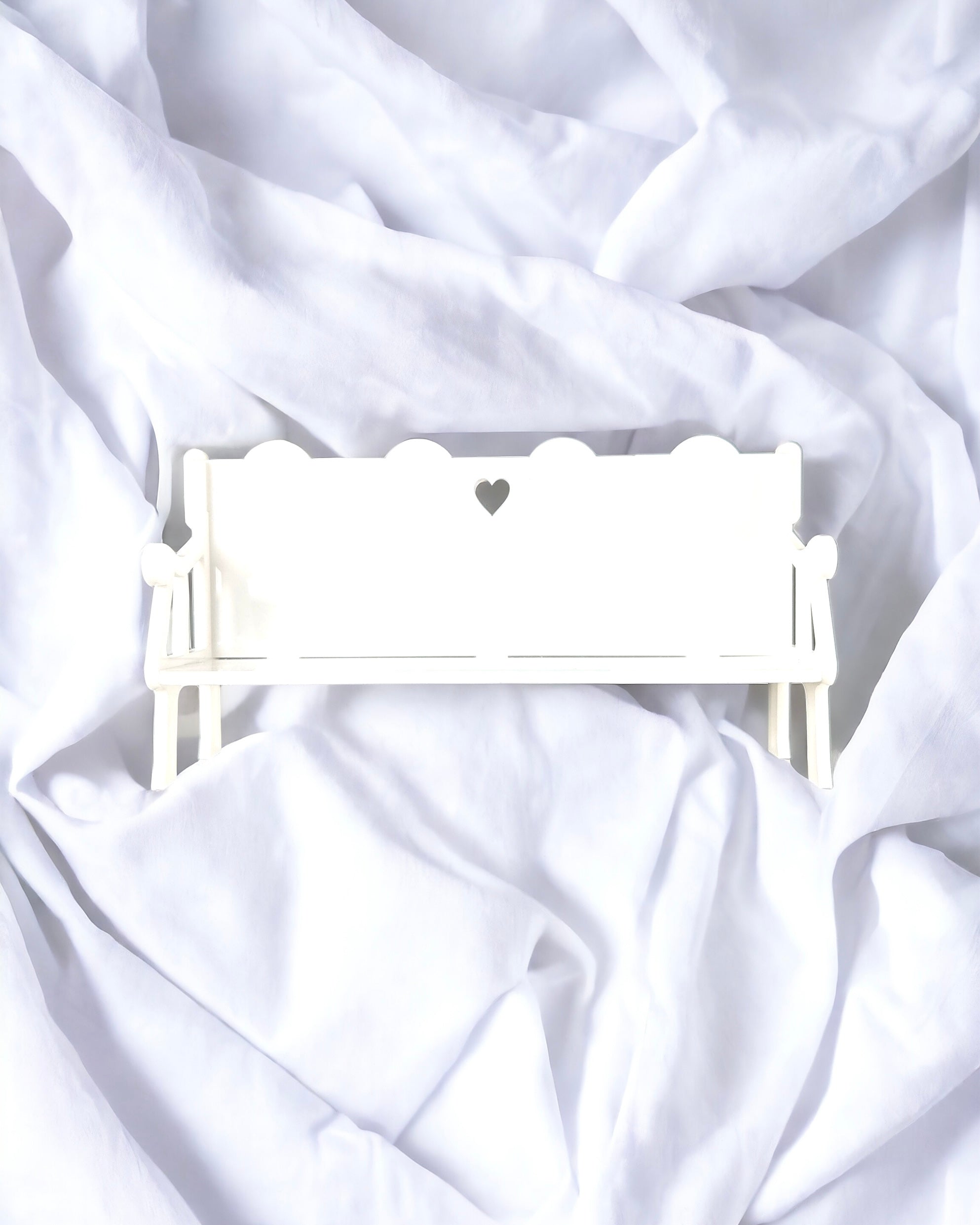 WHITE ACRYLIC MEMORIAL BENCH