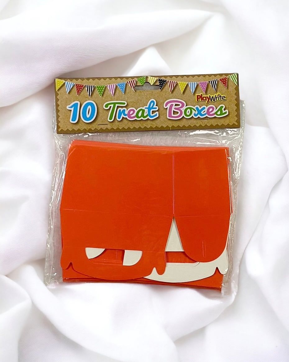 ORANGE TREAT BOXES - PACK OF 10