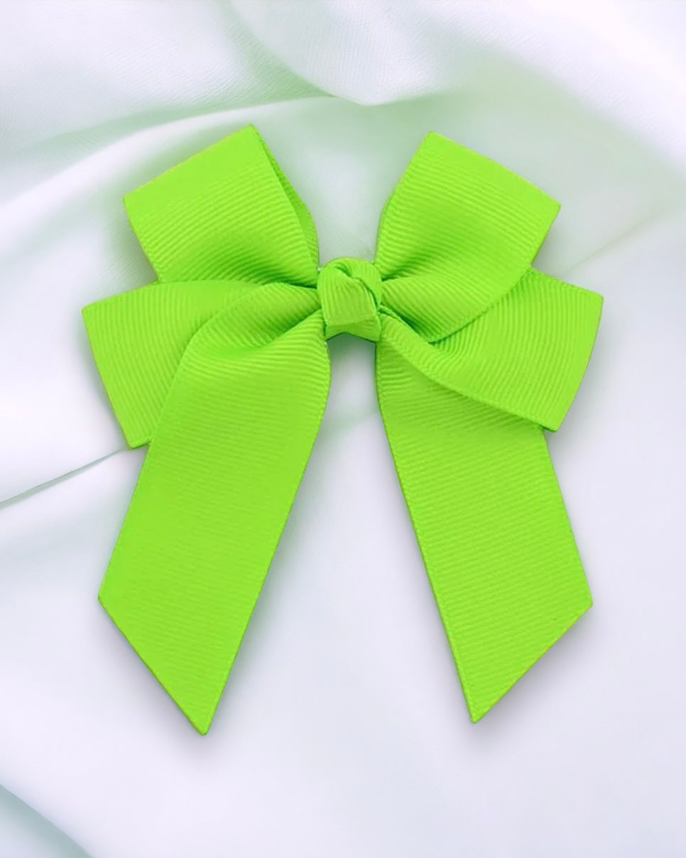 GREEN 4” HAIR BOW