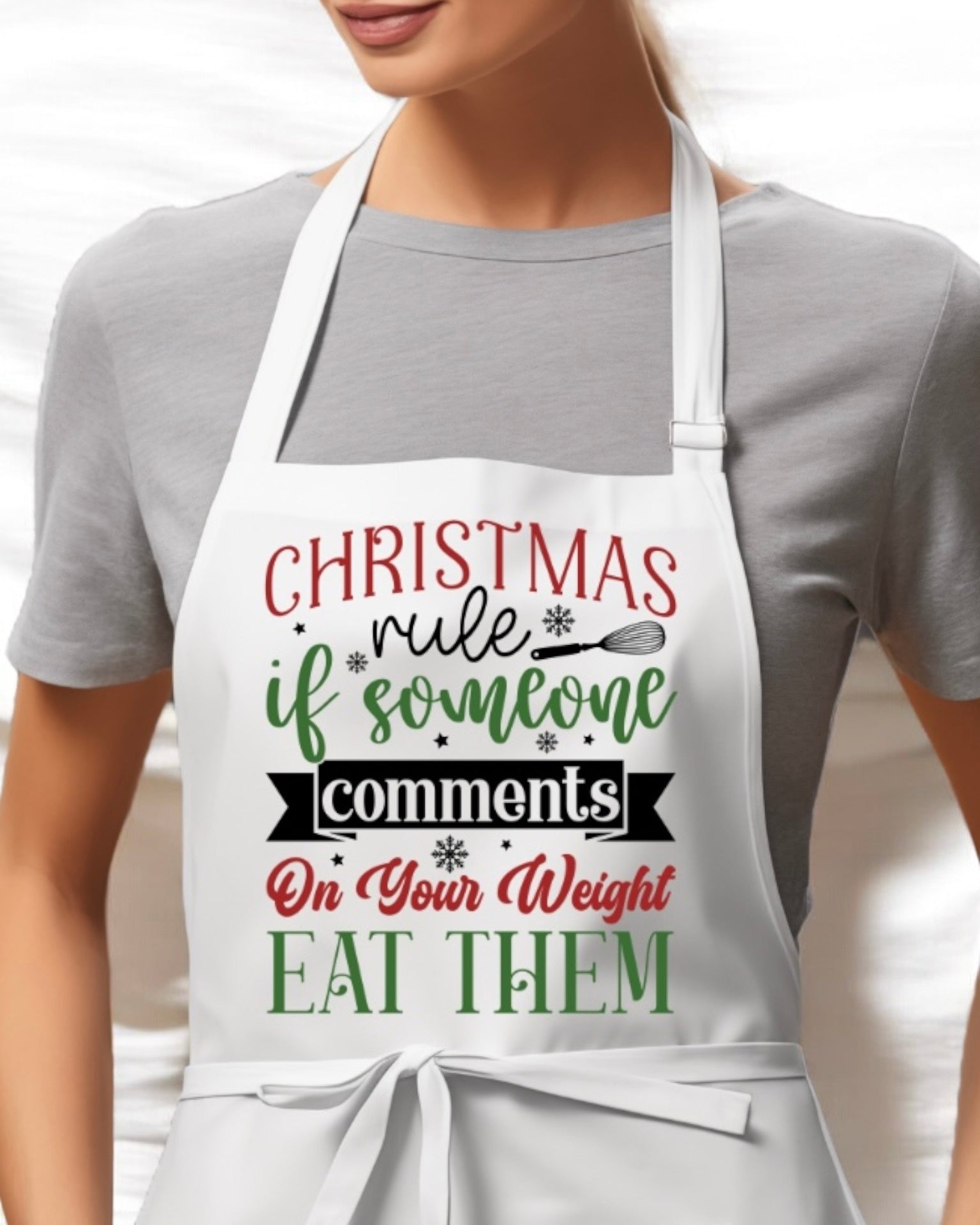 DTF - APRON CHRISTMAS RULES, EAT THEM
