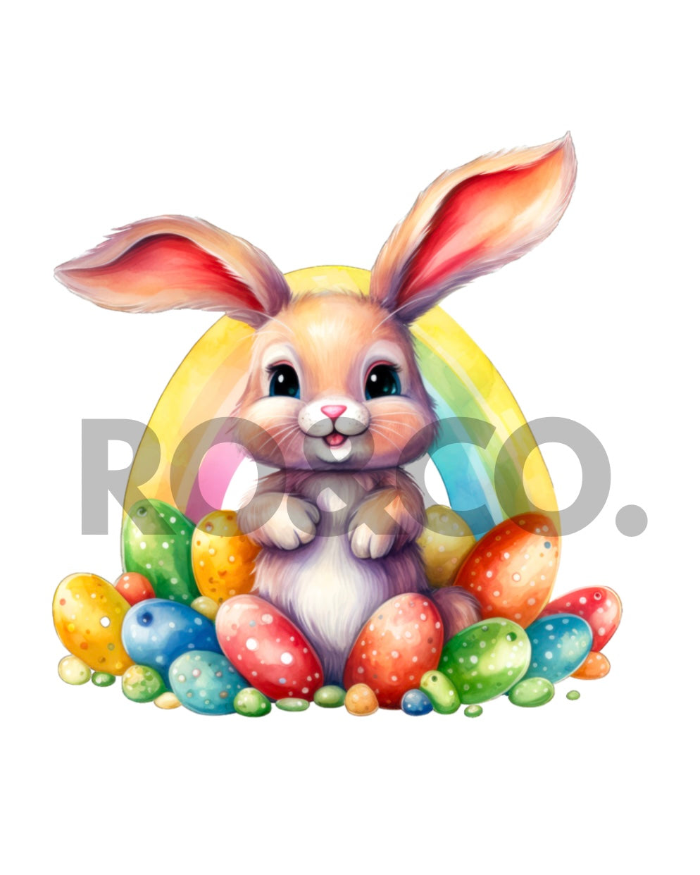 UVDTF - RAINBOW BUNNY DECAL