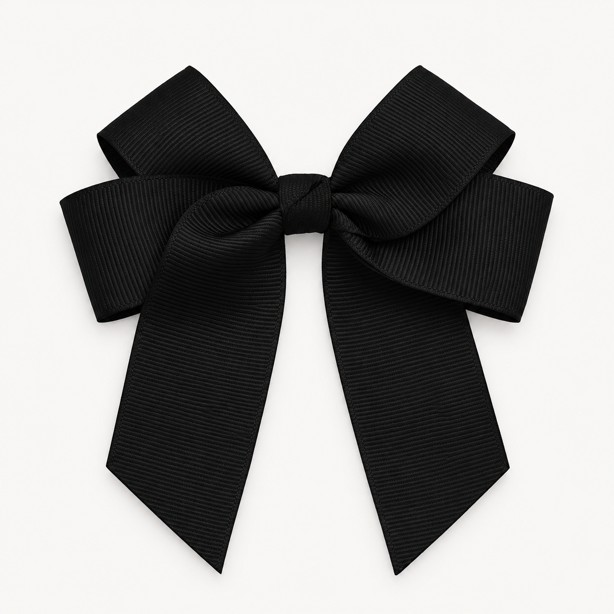 BLACK 4” HAIR BOW
