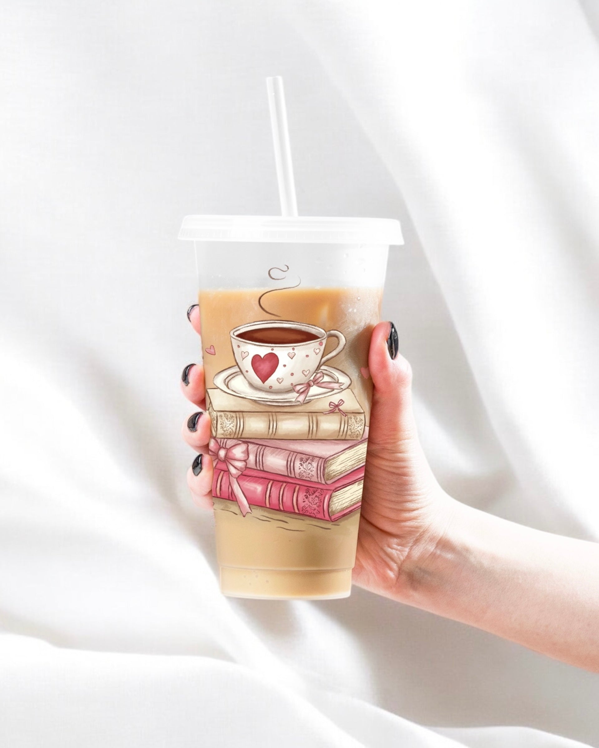 UVDTF - BOOKS & COFFEE DECAL