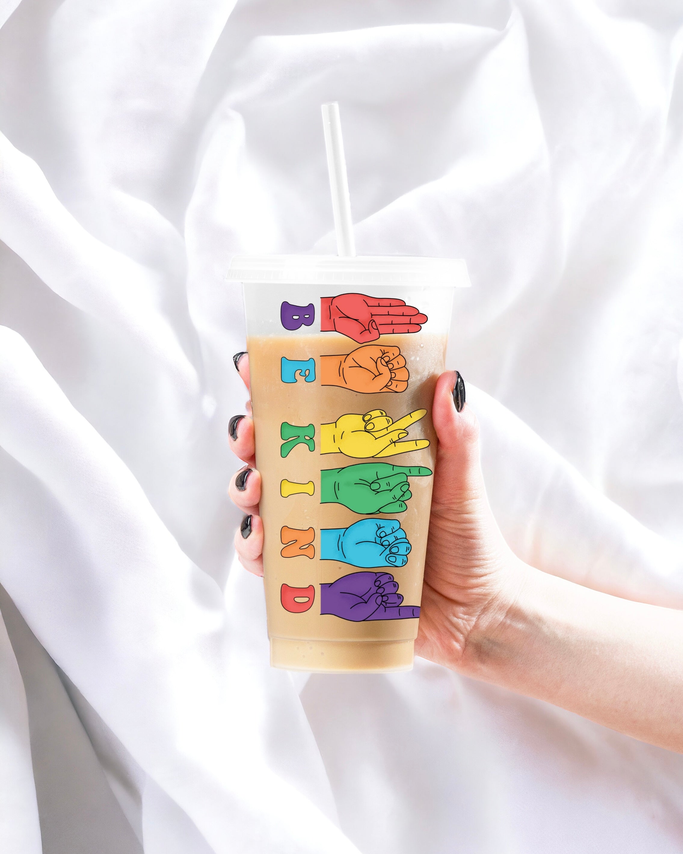 UVDTF - BE KIND HANDS DECAL