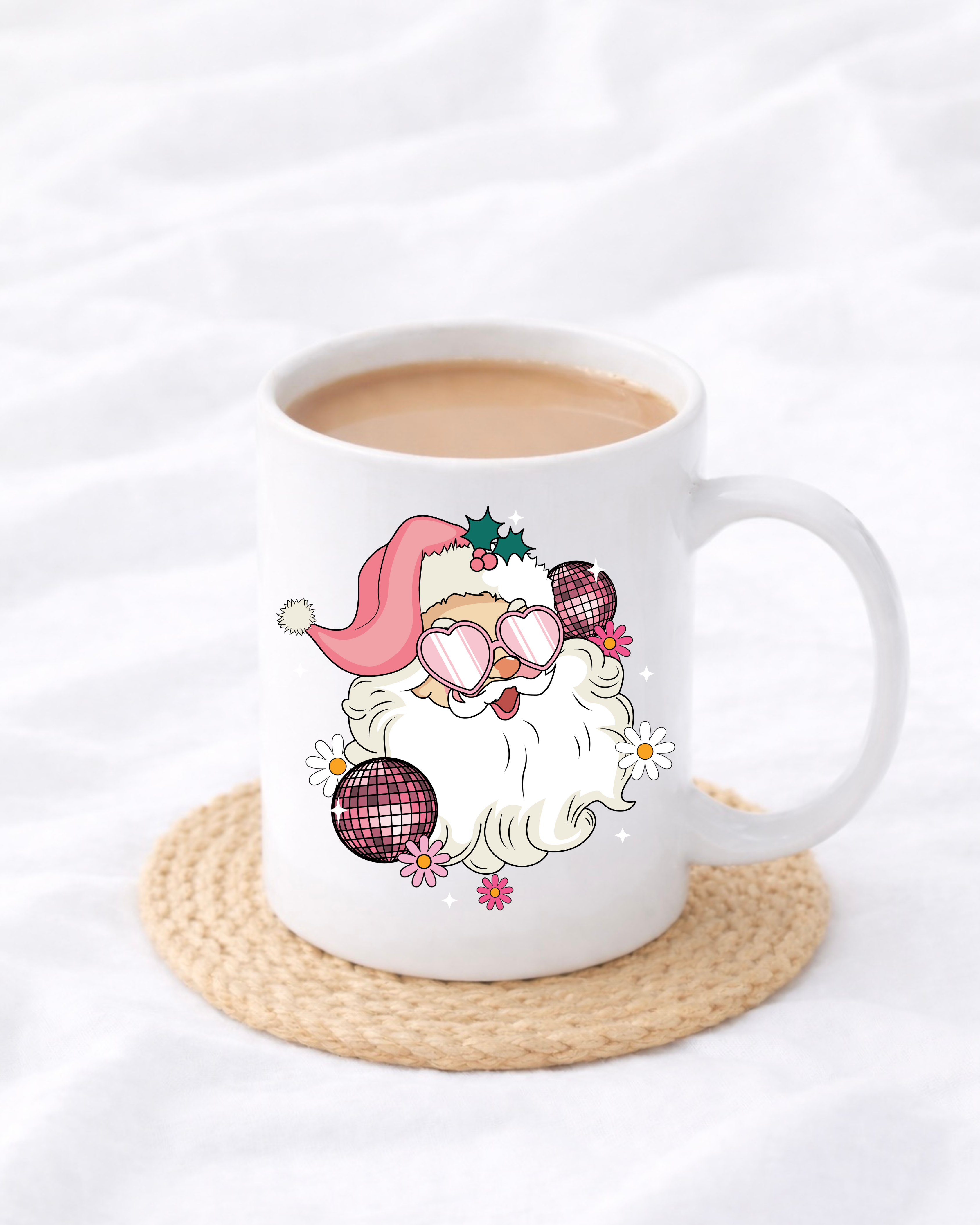 UVDTF - PINK DISCO SANTA DECAL