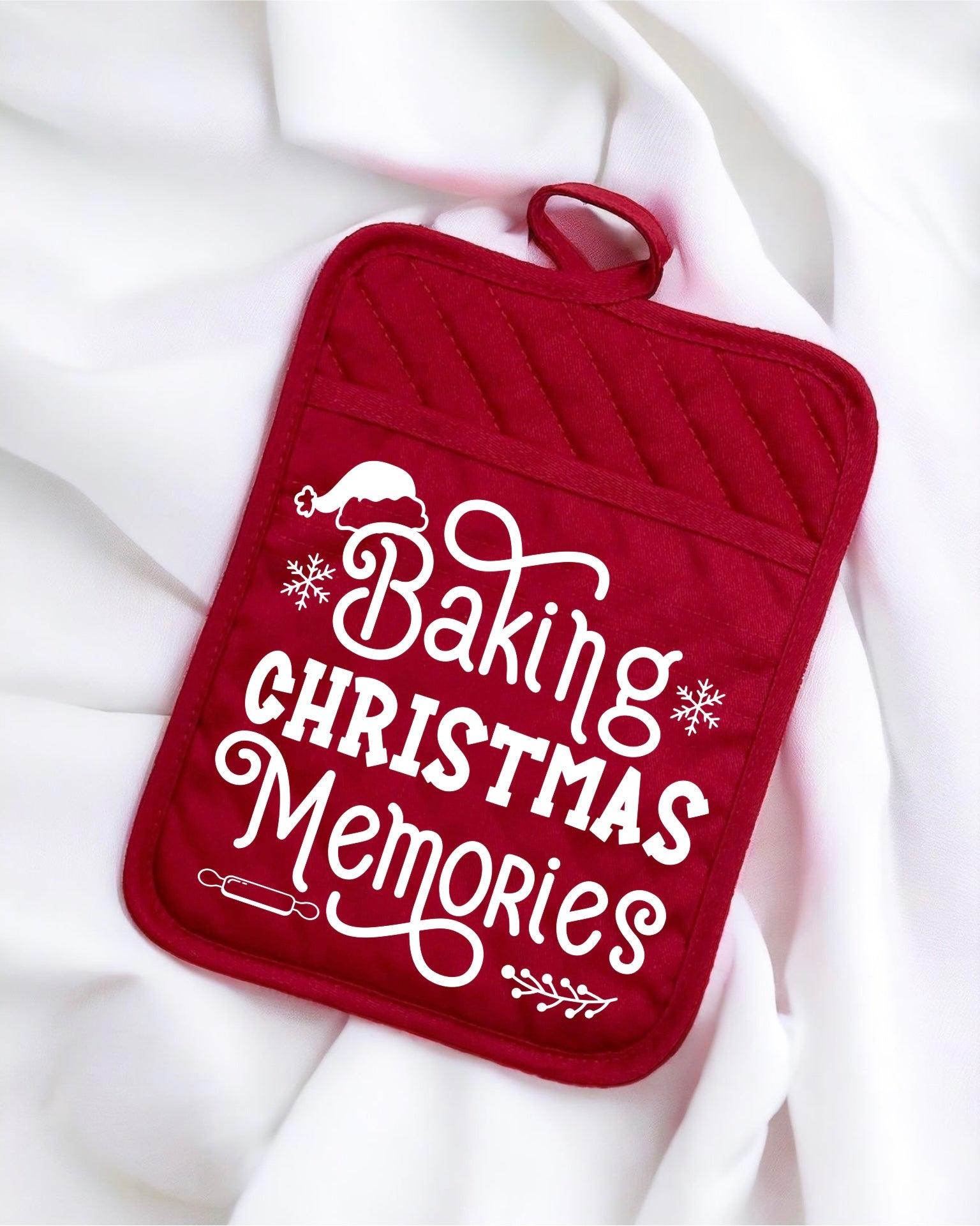 DTF - POT HOLDER BAKING CHRISTMAS MEMORIES