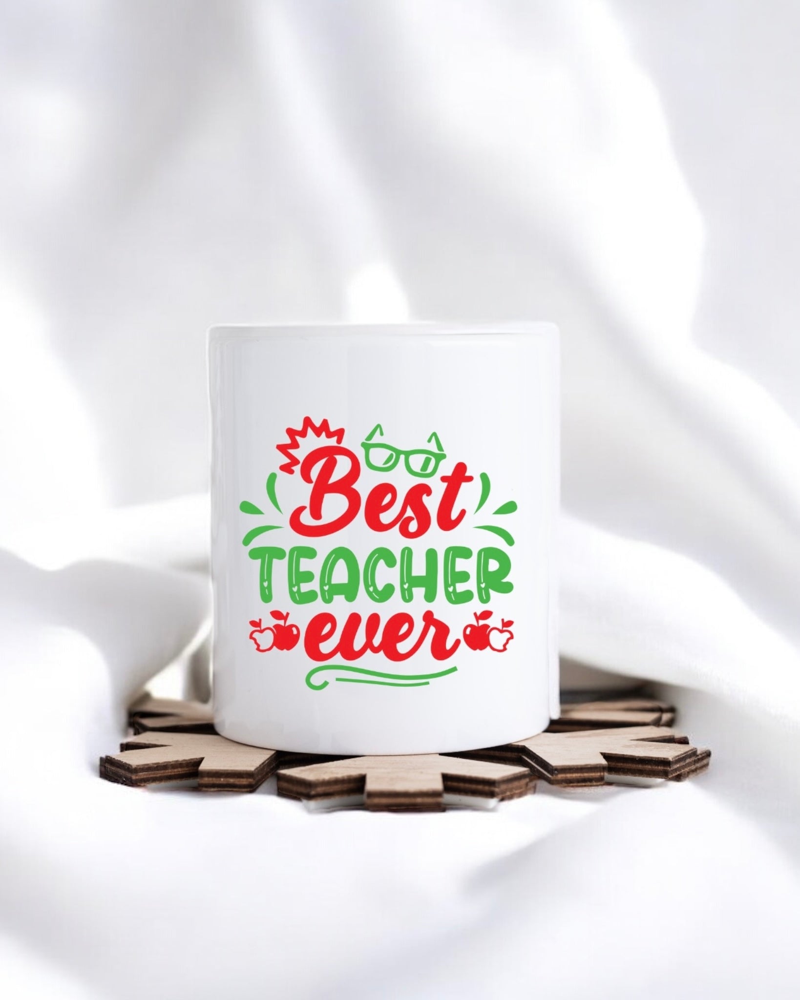 UVDTF - GREEN & RED BEST TEACHER EVER