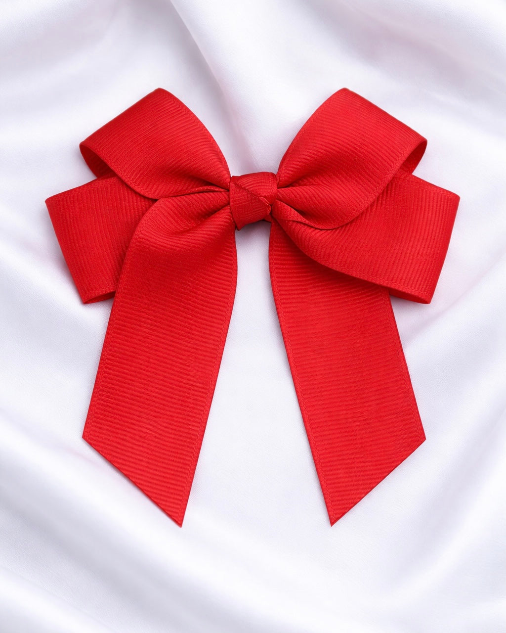 RED 4” HAIR BOW