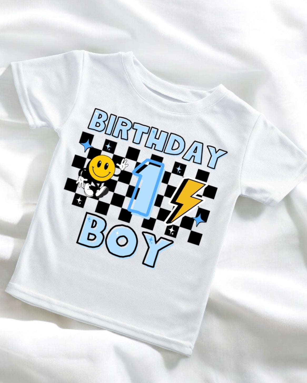 DTF - BLUE RETRO BIRTHDAY NUMBER 18CM