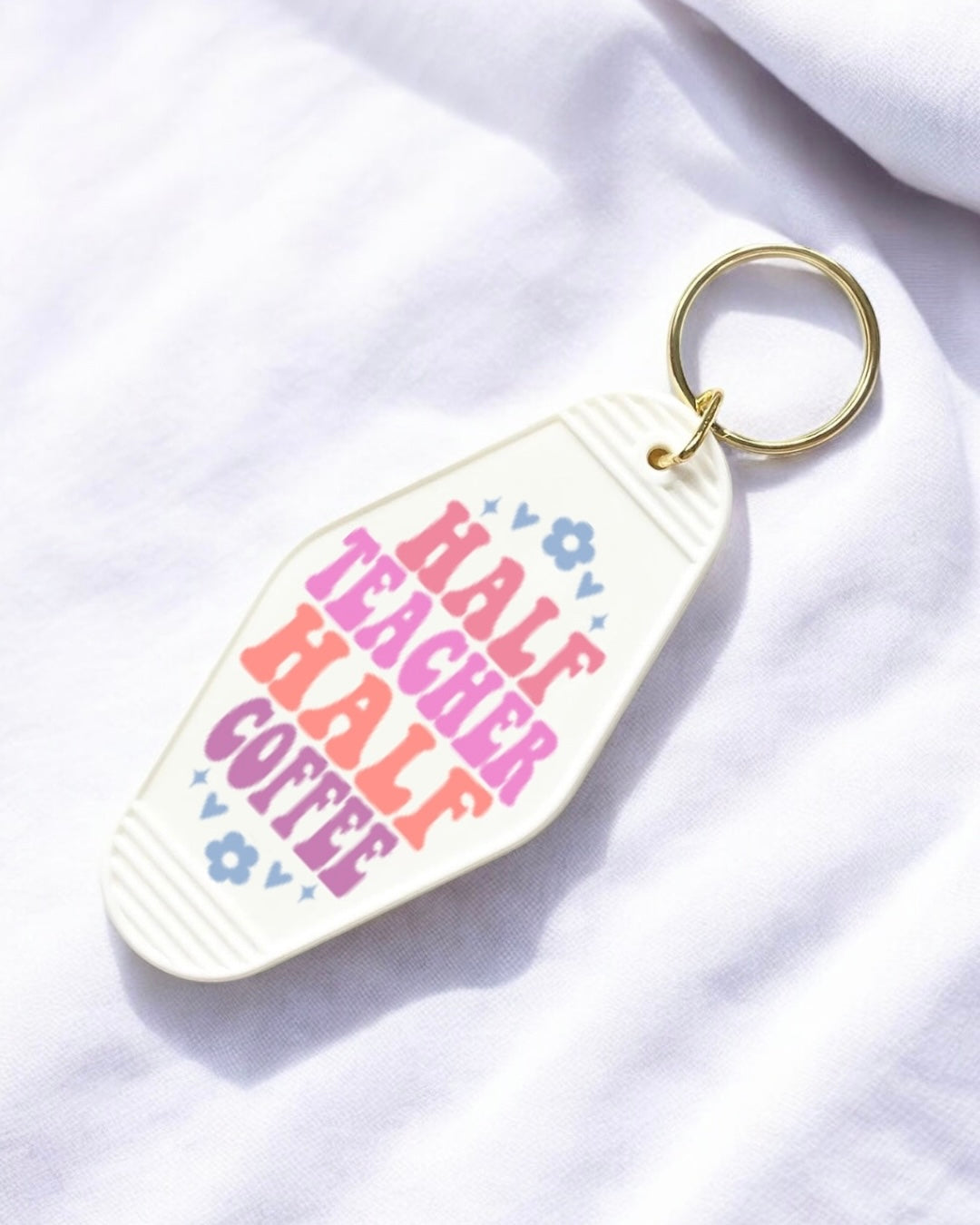 UVDTF - MOTEL DECAL - HALF TEACHER HALF COFFEE