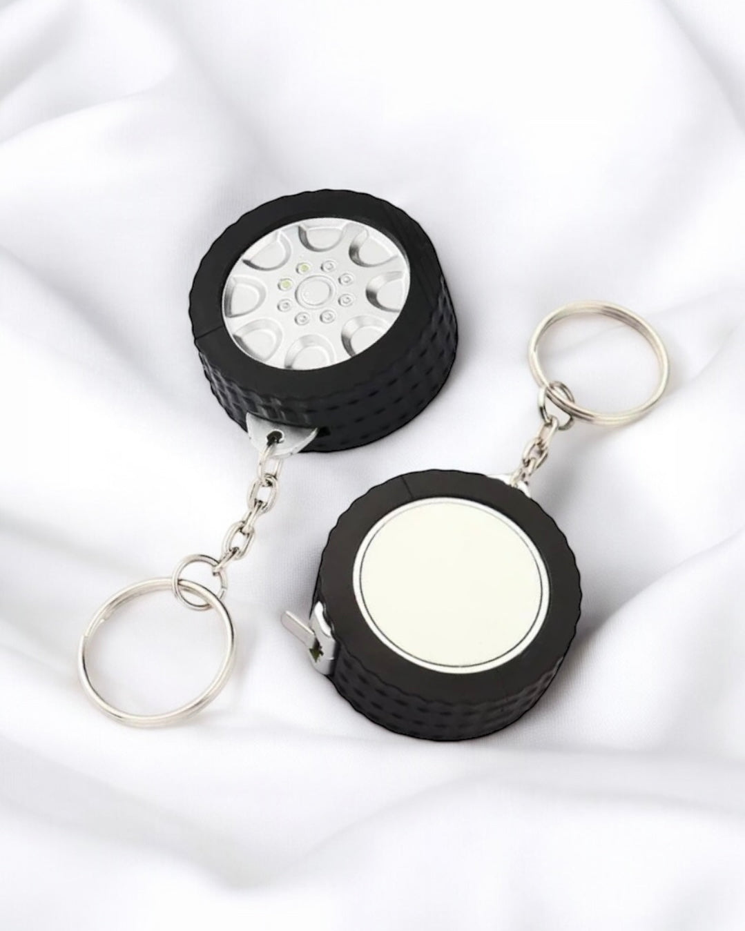 TYRE TAPE MEASURE SUBLIMATION KEYRING