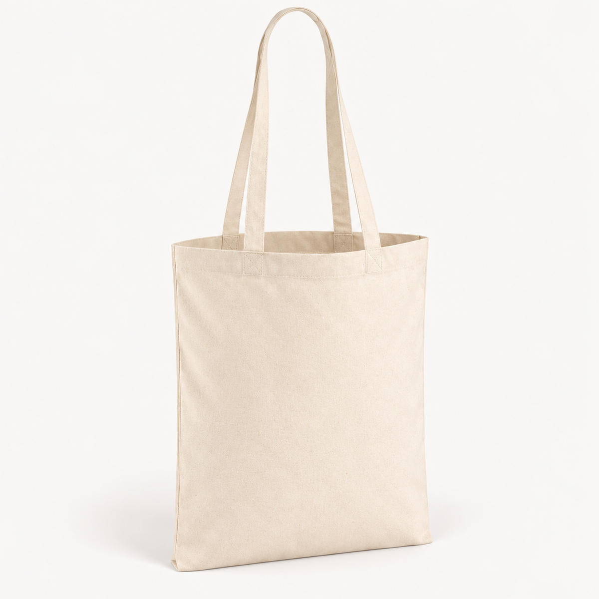 TOTE BAG LONG HANDLES - NATURAL