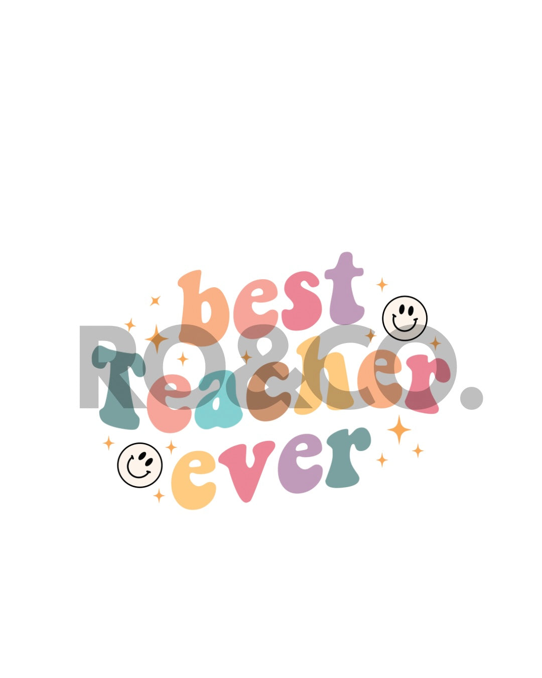 UVDTF - BEST TEACHER EVER 1 DECAL