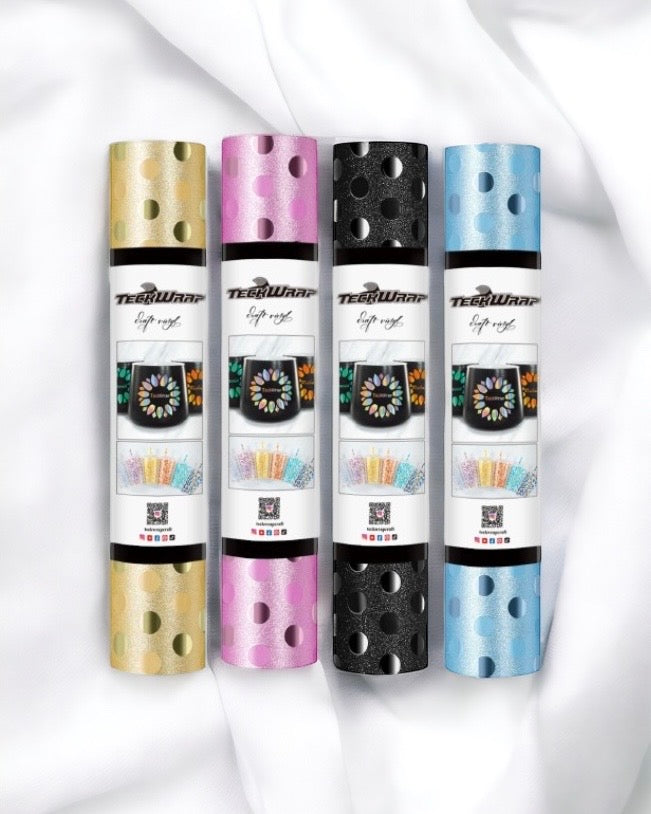 ADHESIVE - GLITTER POLKADOTS