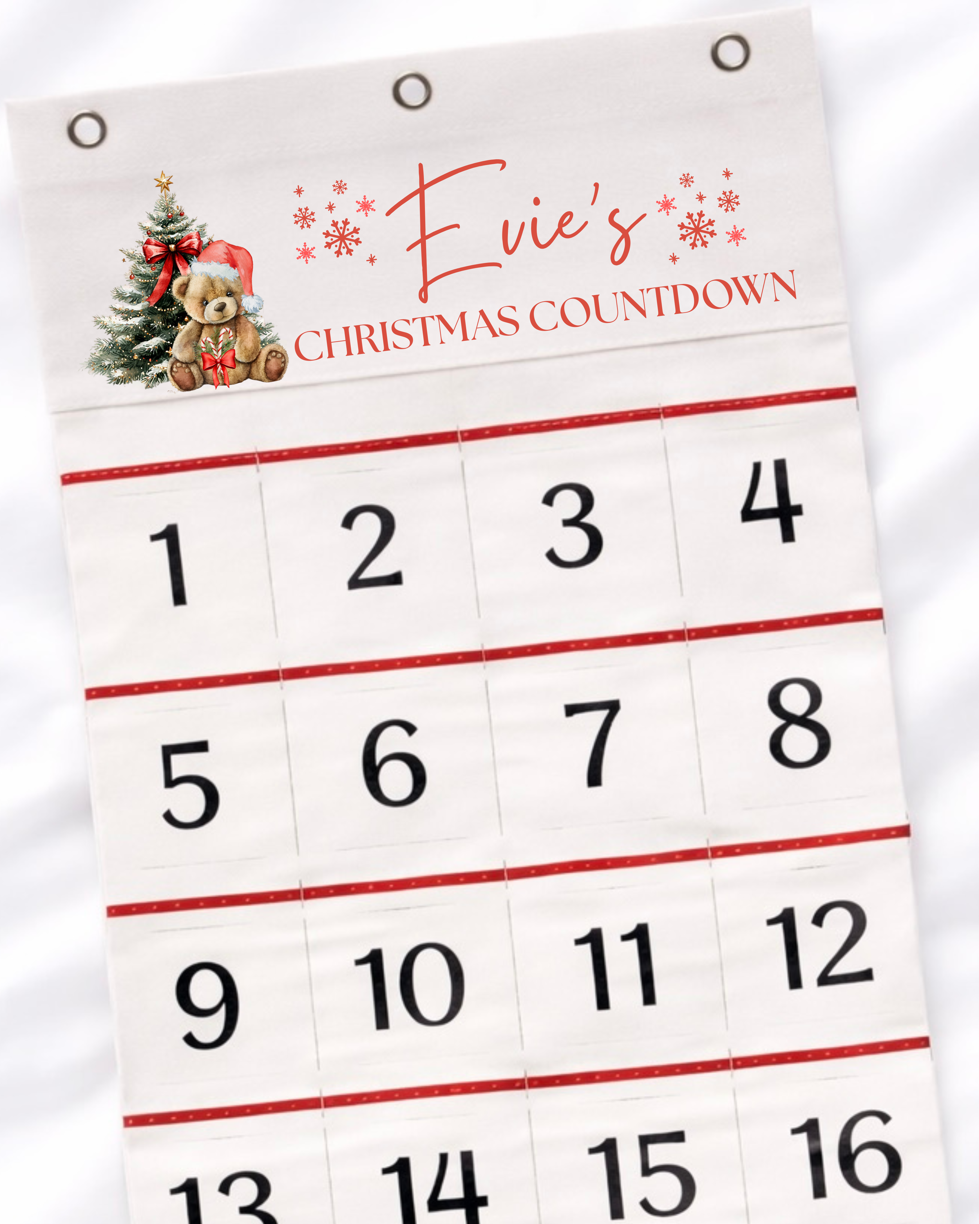 DTF - PERSONALISED - CHRISTMAS ADVENT CALENDAR