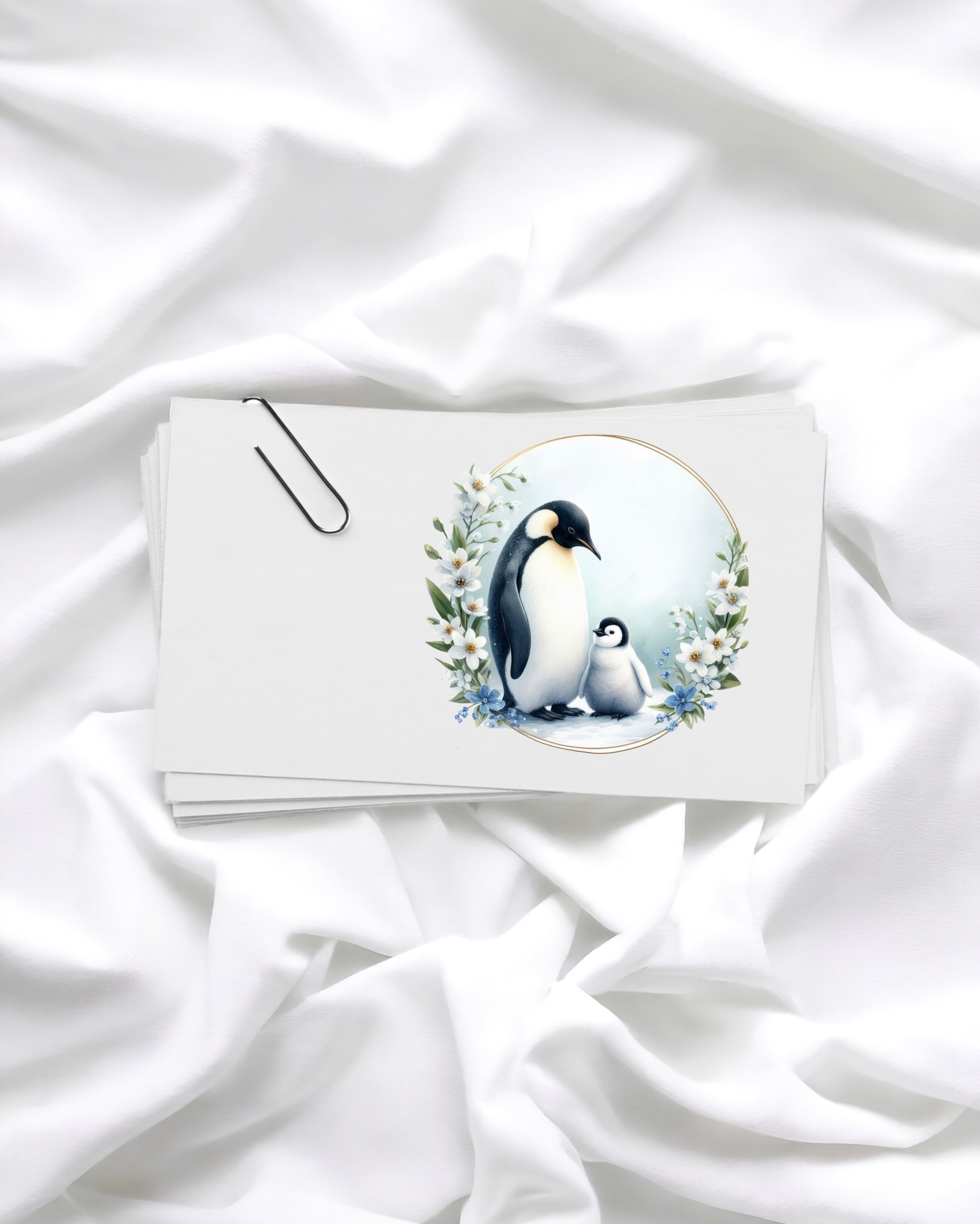 UVDTF - PENGUIN WREATH DECAL