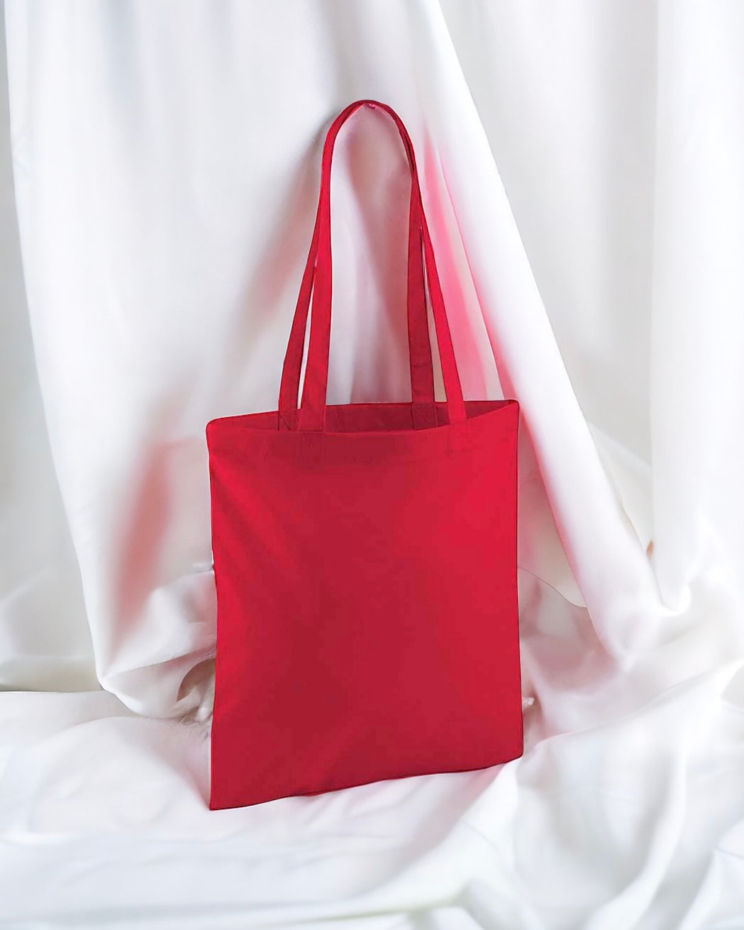 TOTE BAG LONG HANDLES - RED