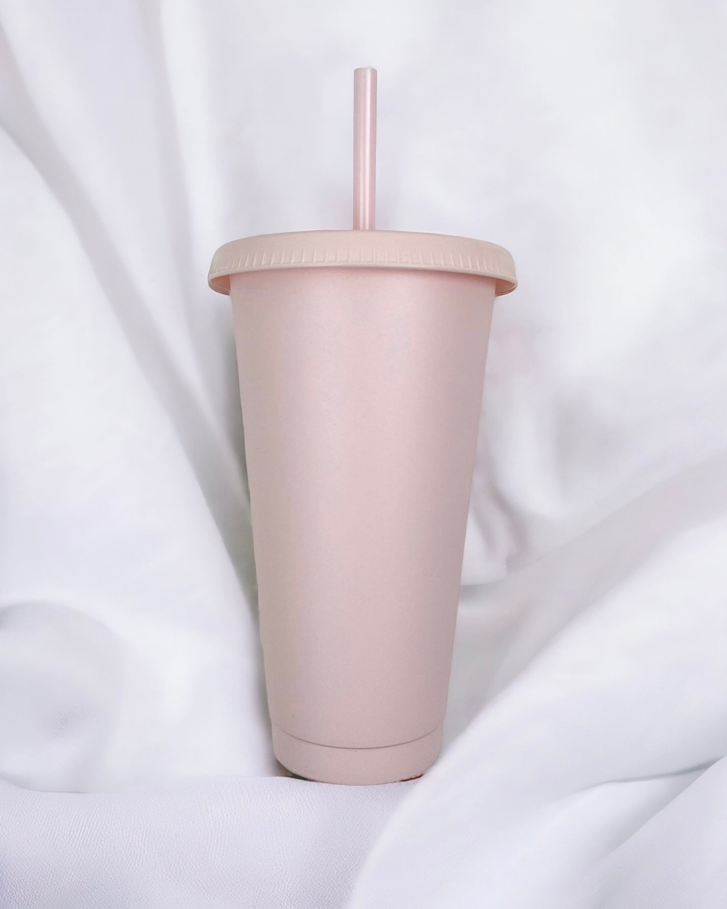 24OZ PALE PINK SOLID COLOUR CUP
