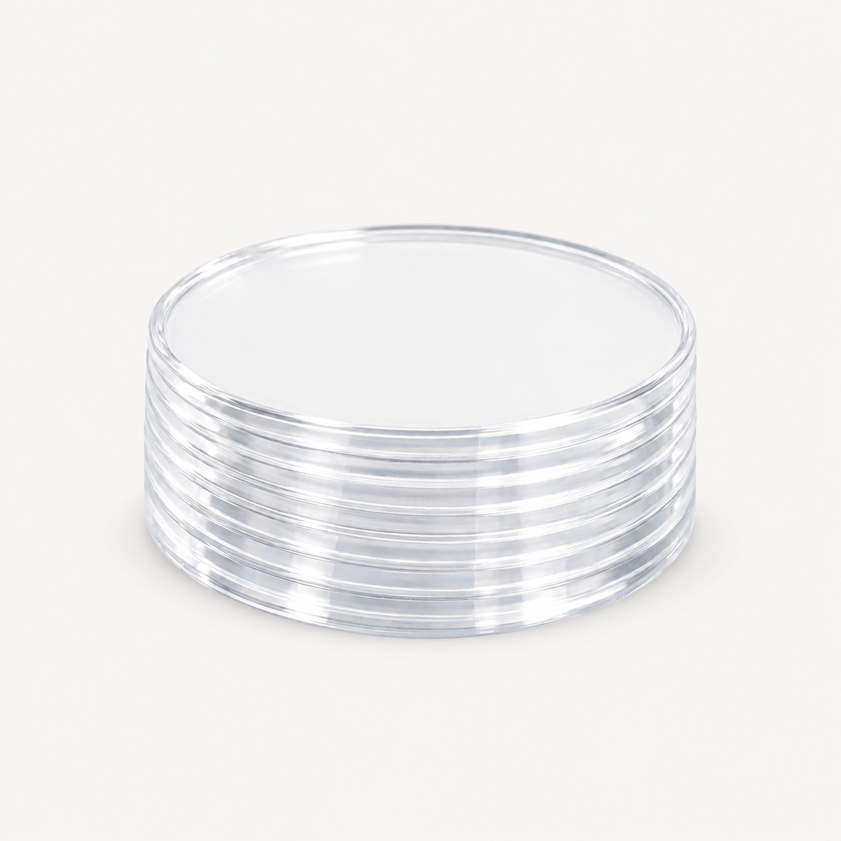 MILESTONE DISCS CLEAR ACRYLIC 10CM - PACK OF 13