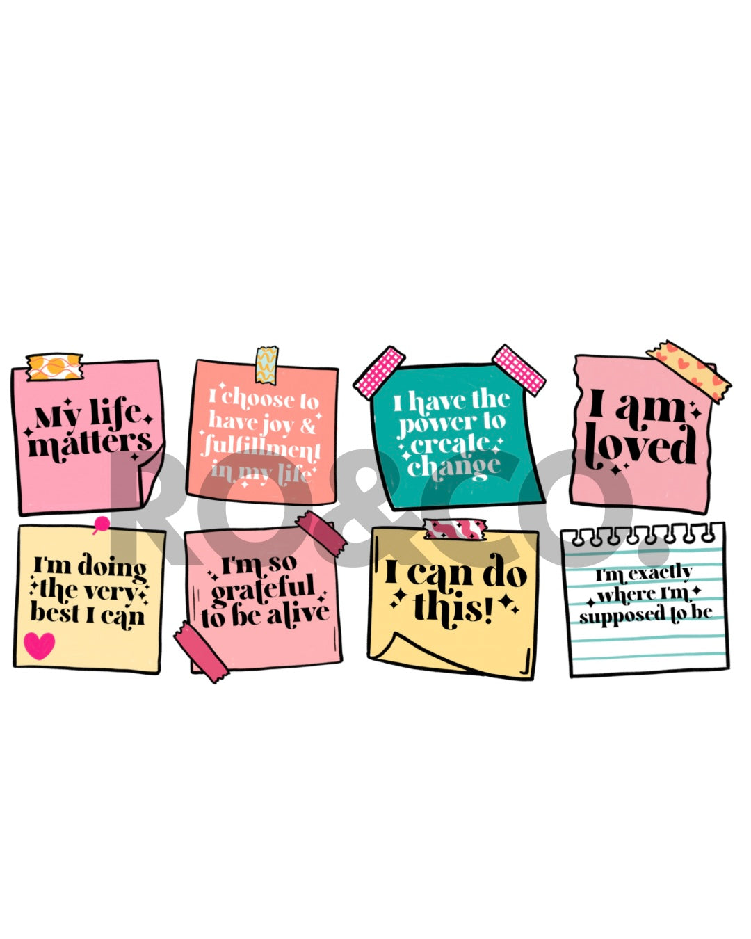 UVDTF - AFFIRMATION NOTES WRAP