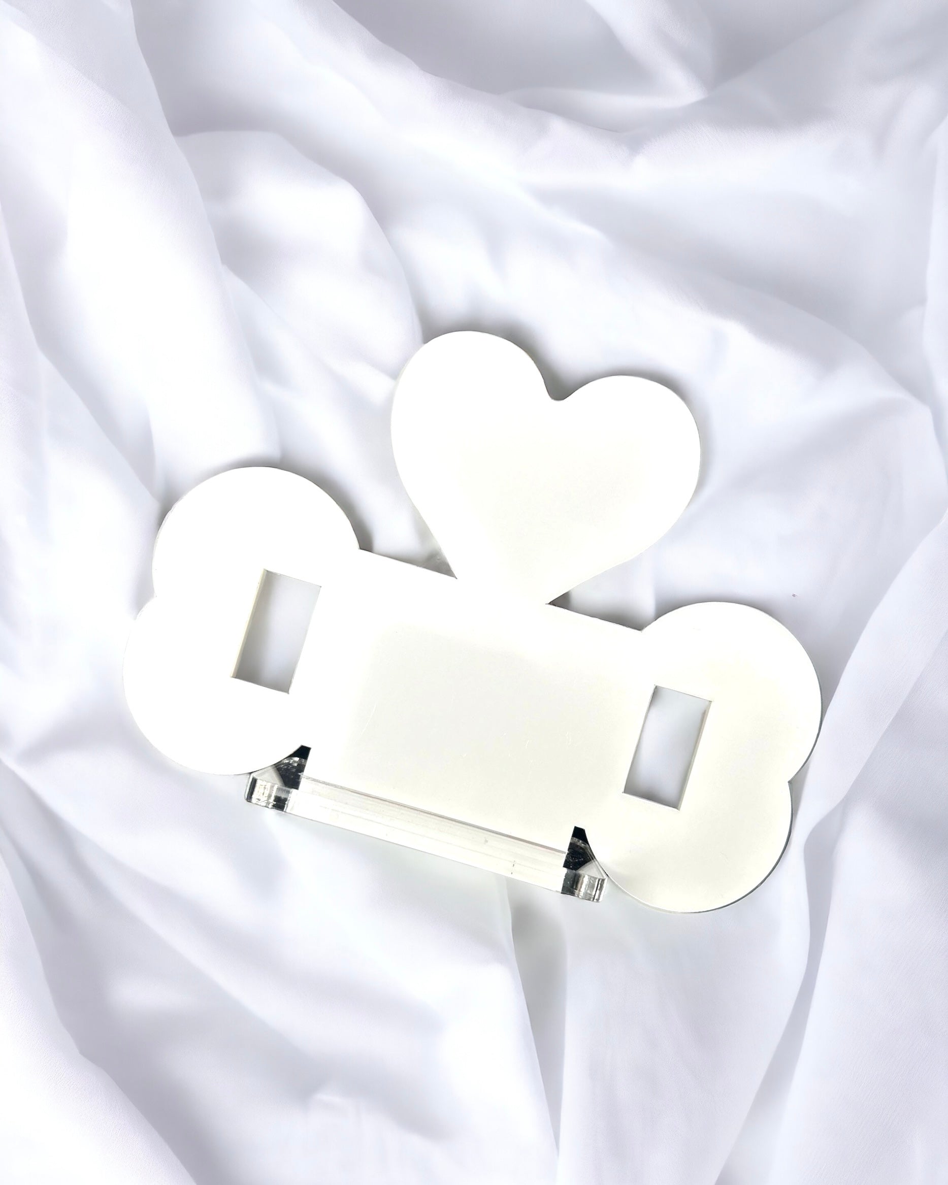 CLEARANCE - WHITE ACRYLIC DOG LEAD/COLLAR HOLDER